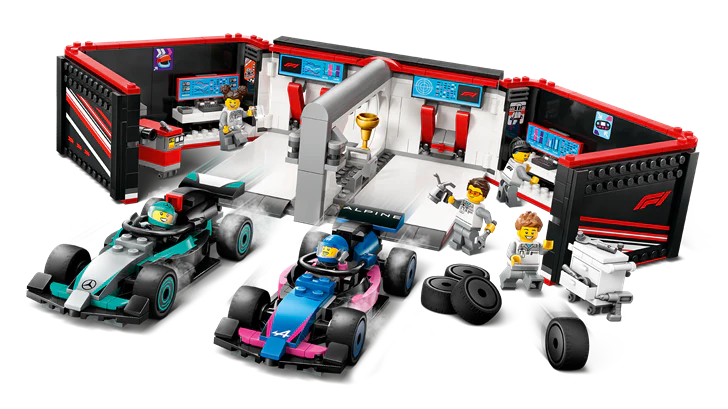 LEGO 60444 City F1 Garage & Mercedes-AMG & Alpine Cars - Image 9