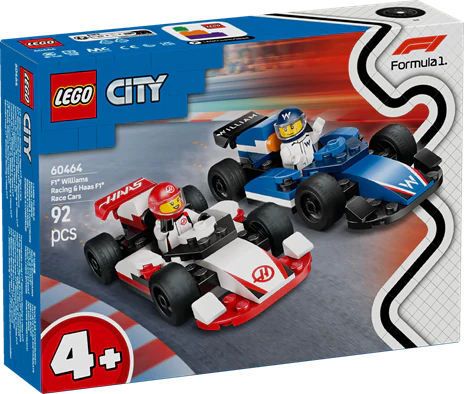 LEGO 60464 City F1 Williams Racing & Haas F1 Race Cars - Image 2