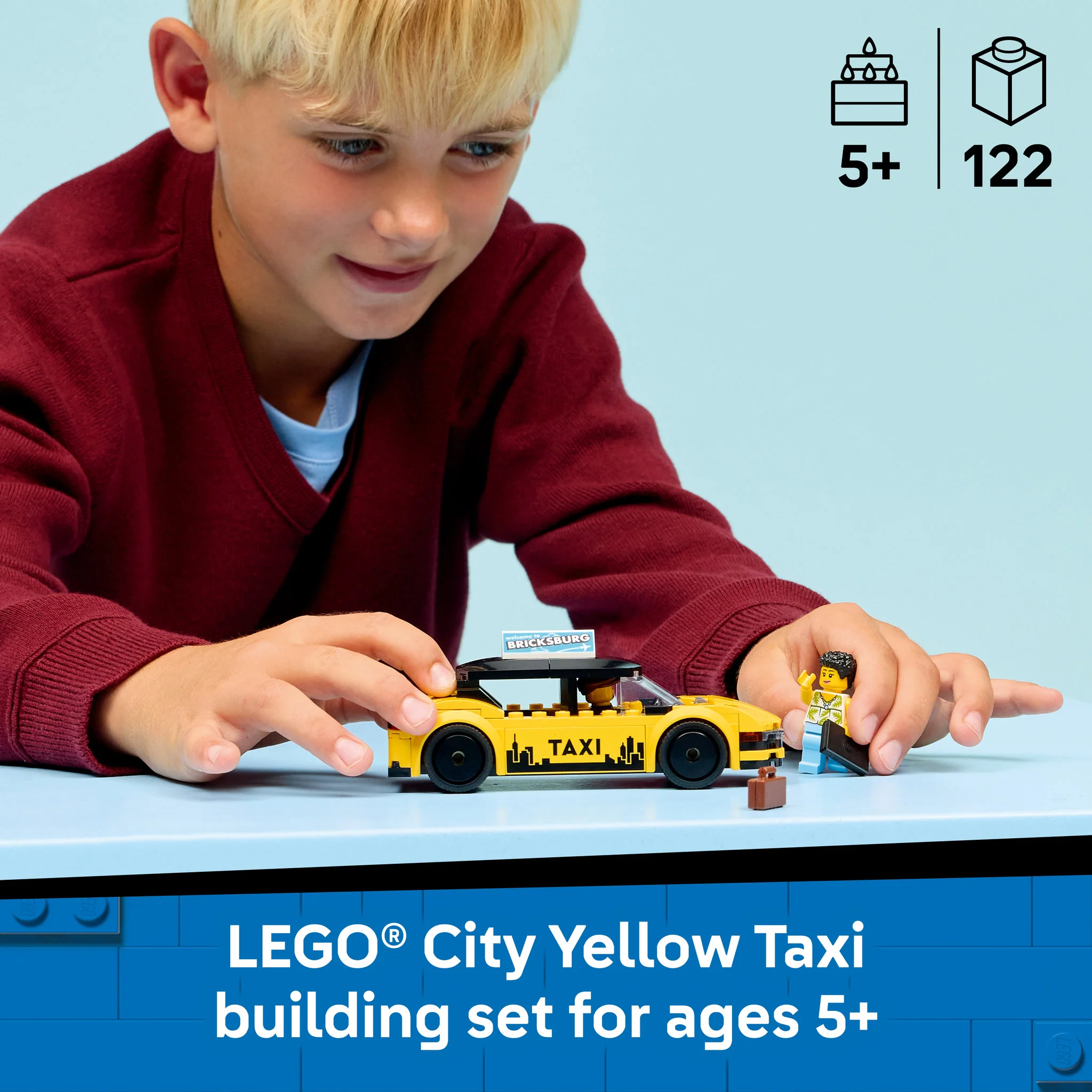 LEGO 60487 City Yellow Taxi - Image 4