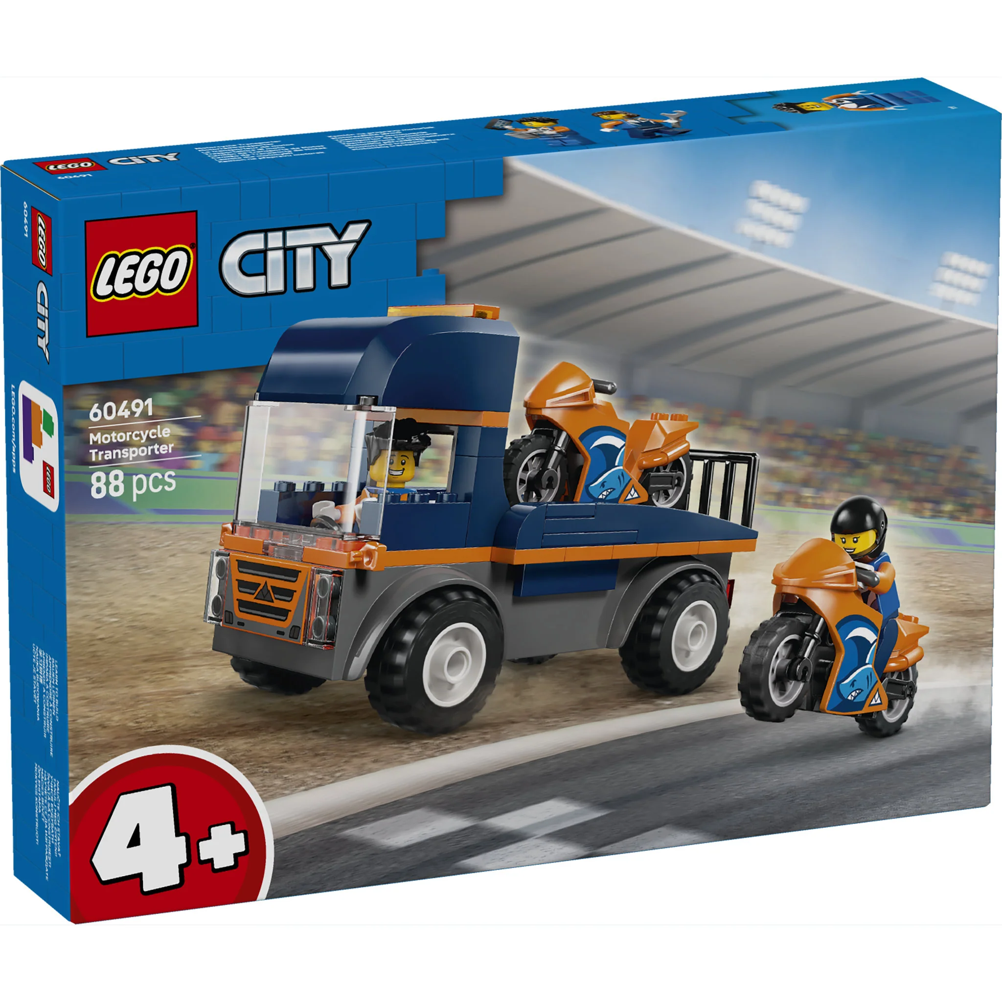LEGO 60491 City Motorcycle Transporter - Image 2