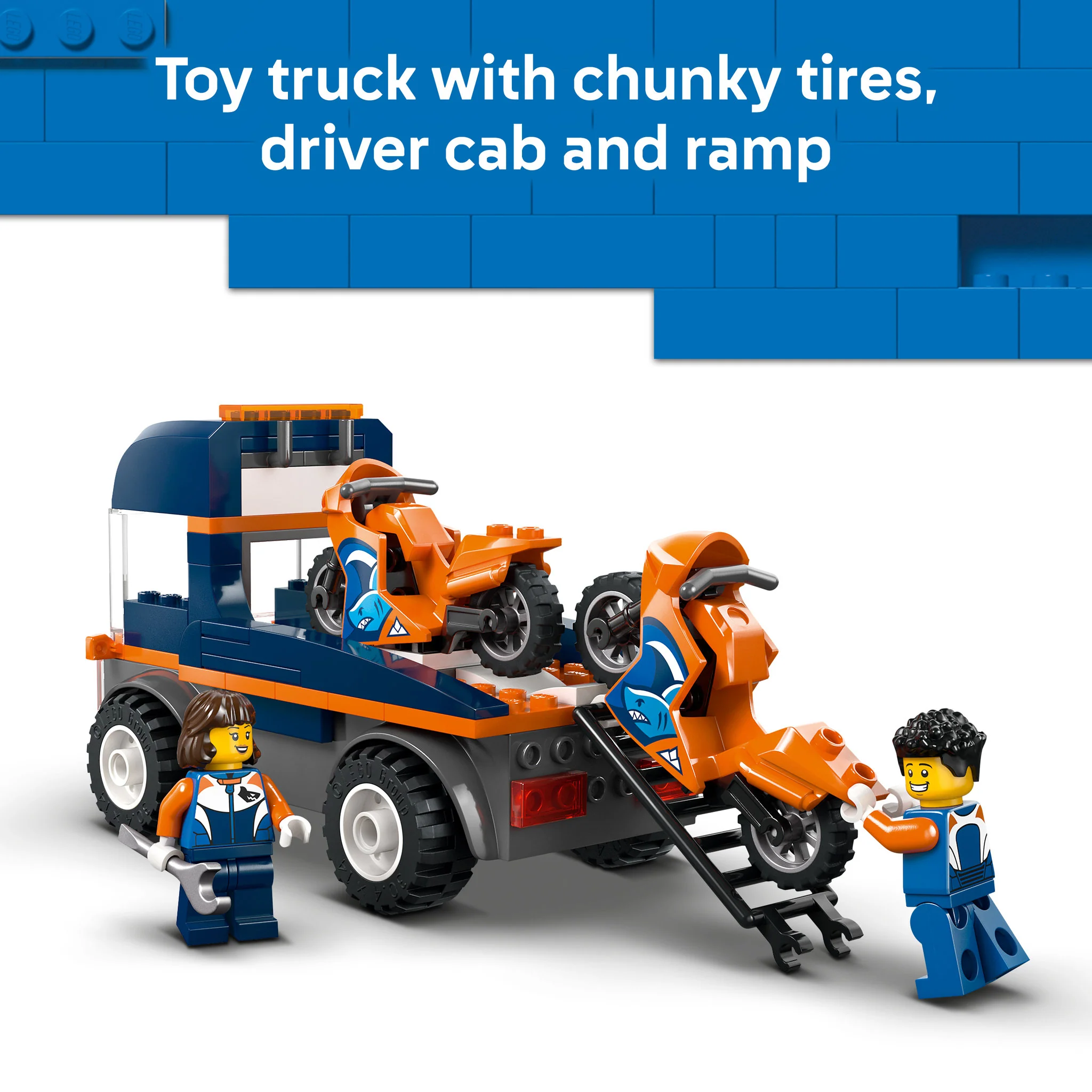 LEGO 60491 City Motorcycle Transporter - Image 6