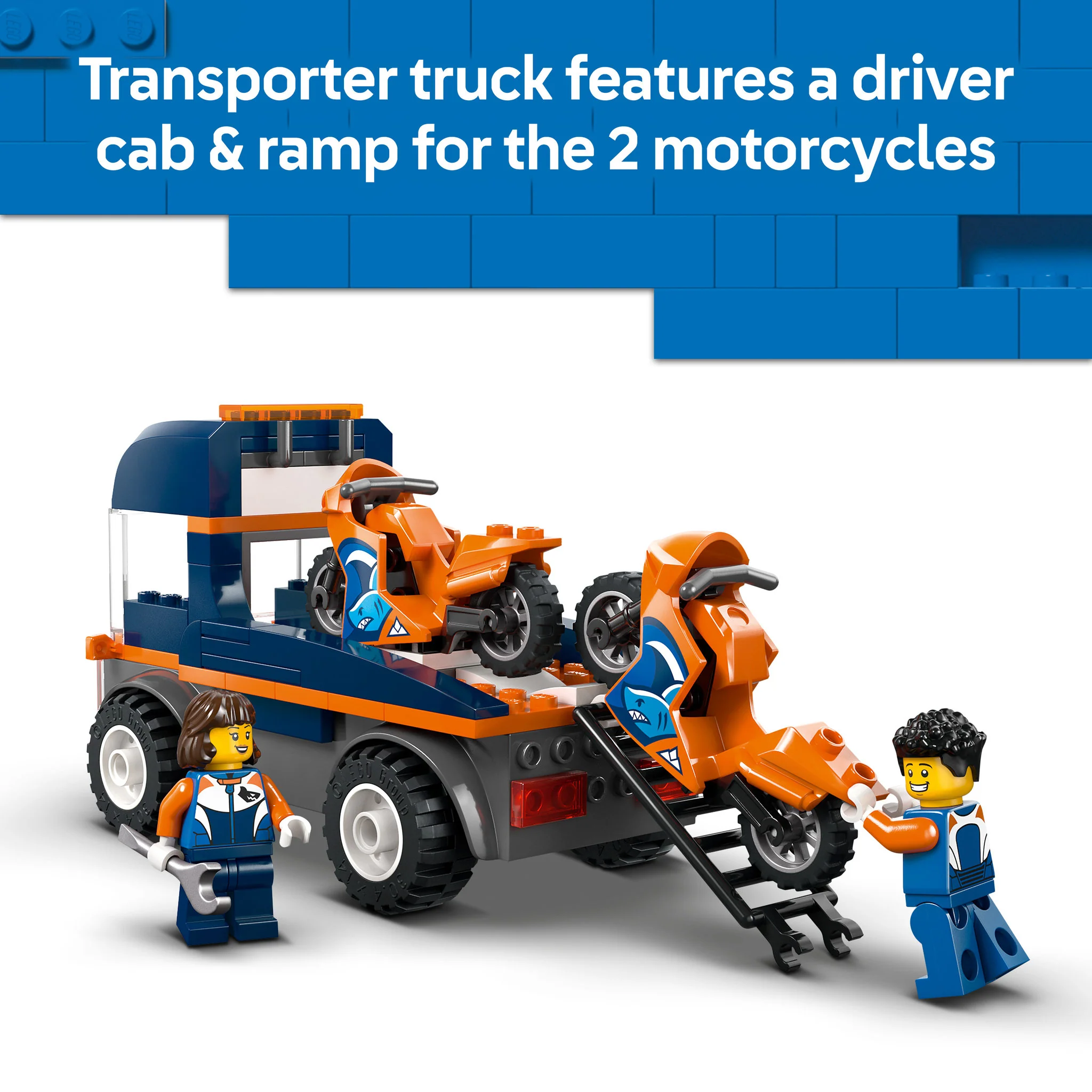 LEGO 60491 City Motorcycle Transporter - Image 8