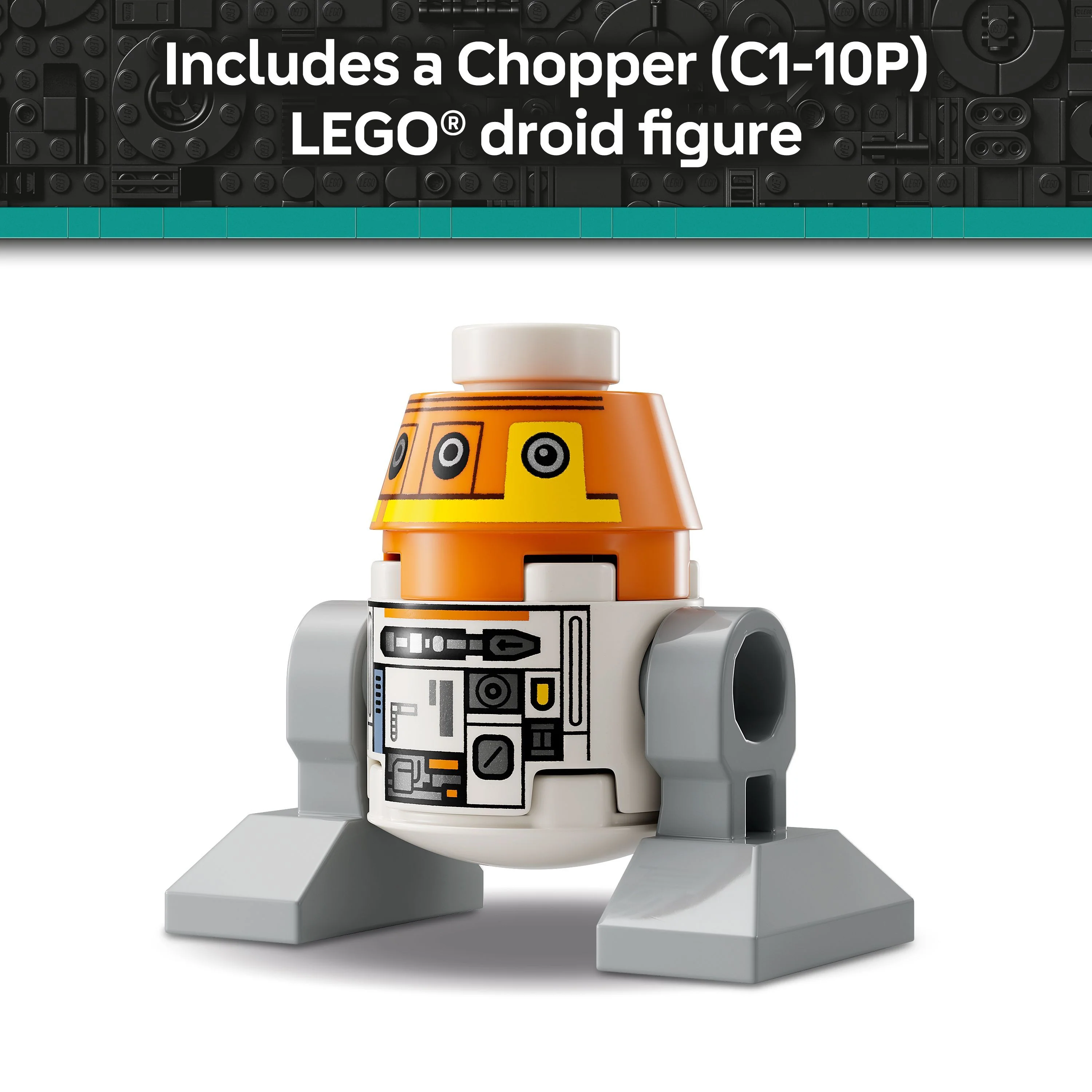 LEGO 75416 Star Wars: Ahsoka Chopper (C1-10P) Astromech Droid Set - Image 8