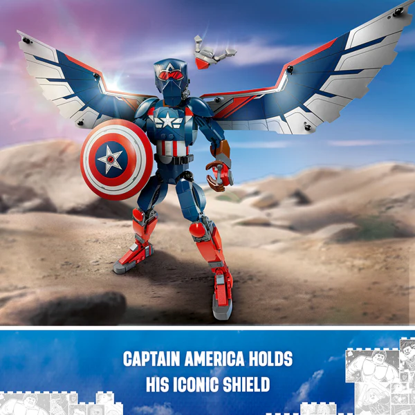 LEGO 76296 Super Heroes New Captain America Construction Figure - Image 5