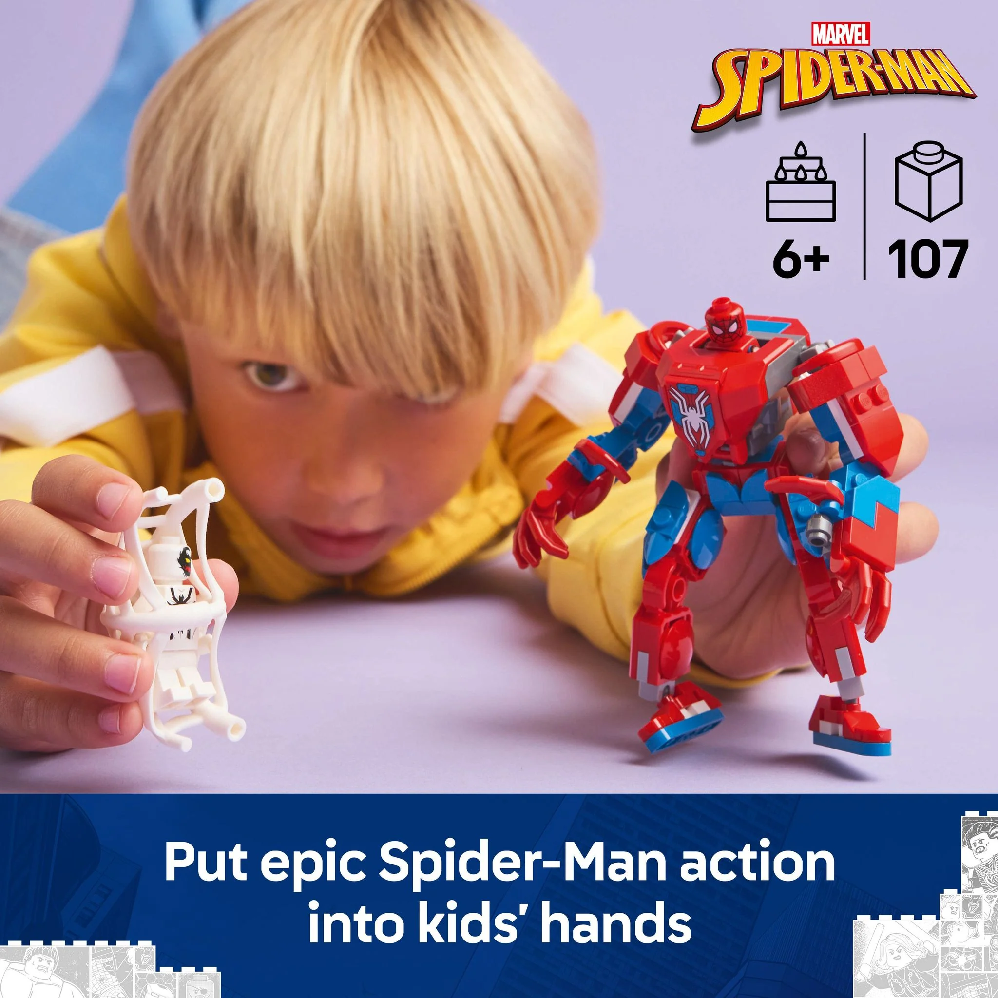 LEGO 76308 Super Heroes Marvel Spider-Man Mech vs. Anti-Venom - Image 4