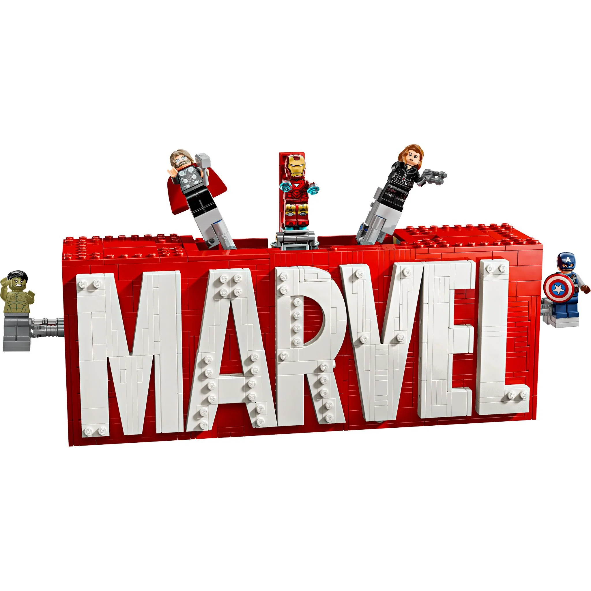 LEGO 76313 Marvel Super Heroes MARVEL Logo & Minifigures - Image 3