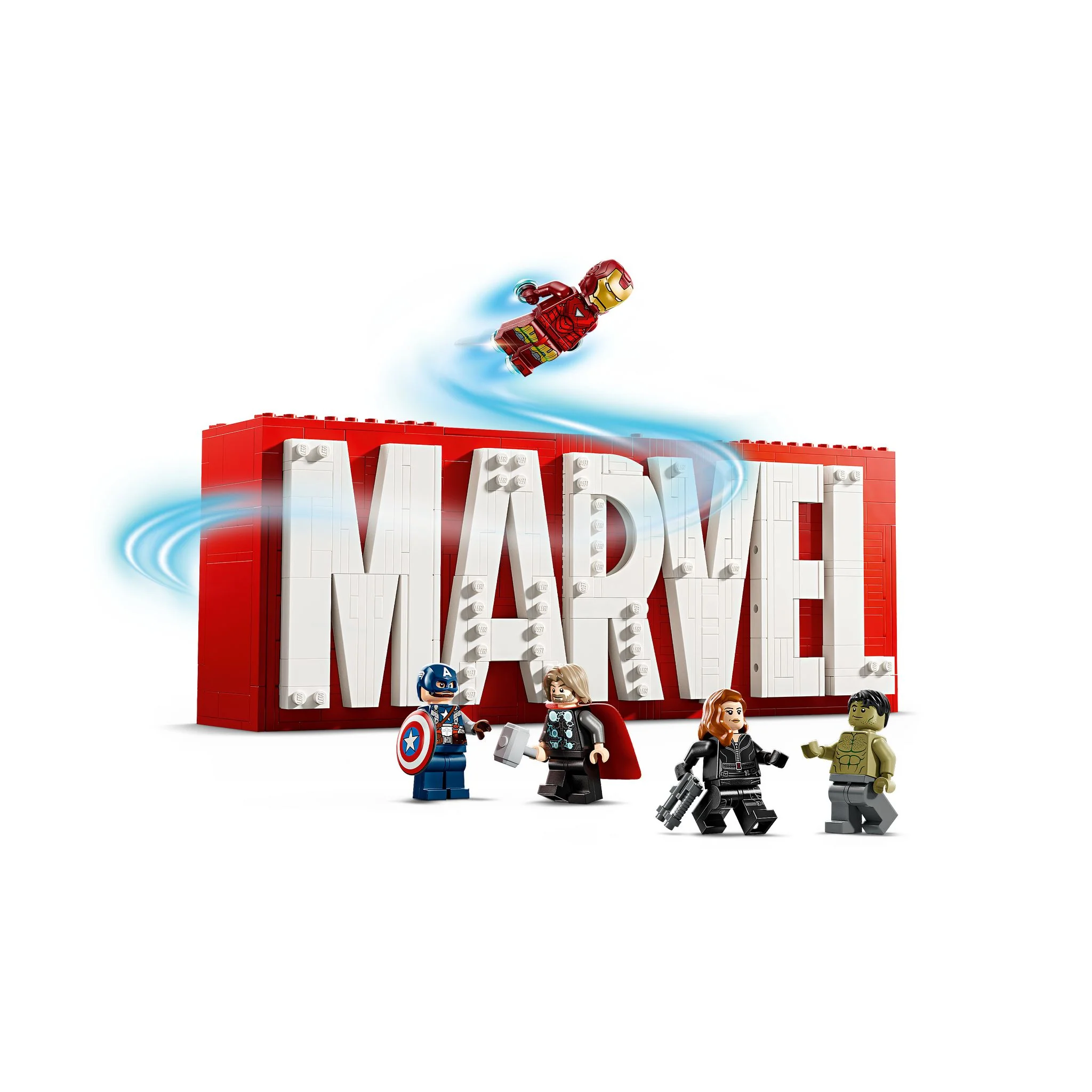 LEGO 76313 Marvel Super Heroes MARVEL Logo & Minifigures - Image 9