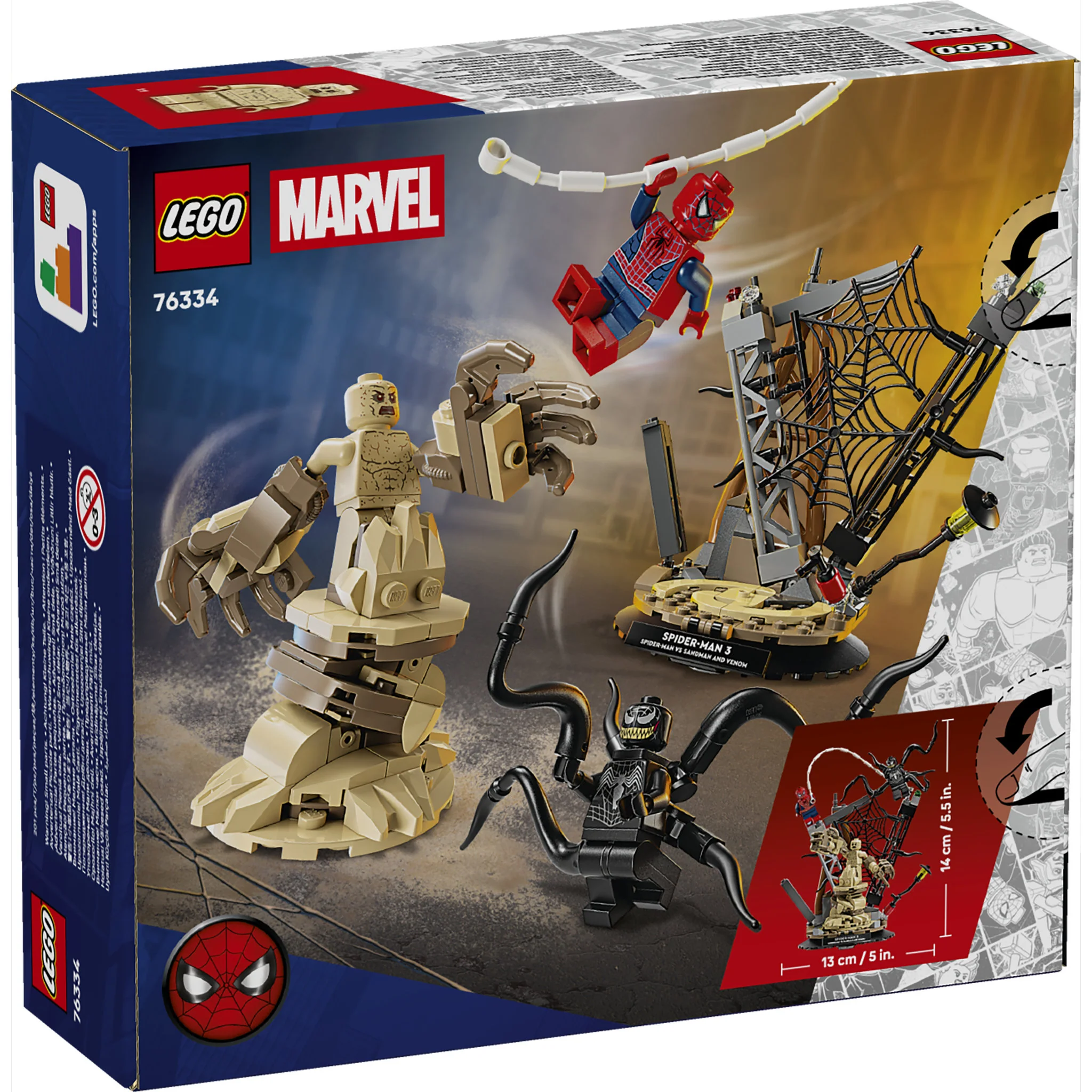 LEGO 76334 Super Heroes Marvel Epic Battle: Spider-Man vs. Sandman - Image 10
