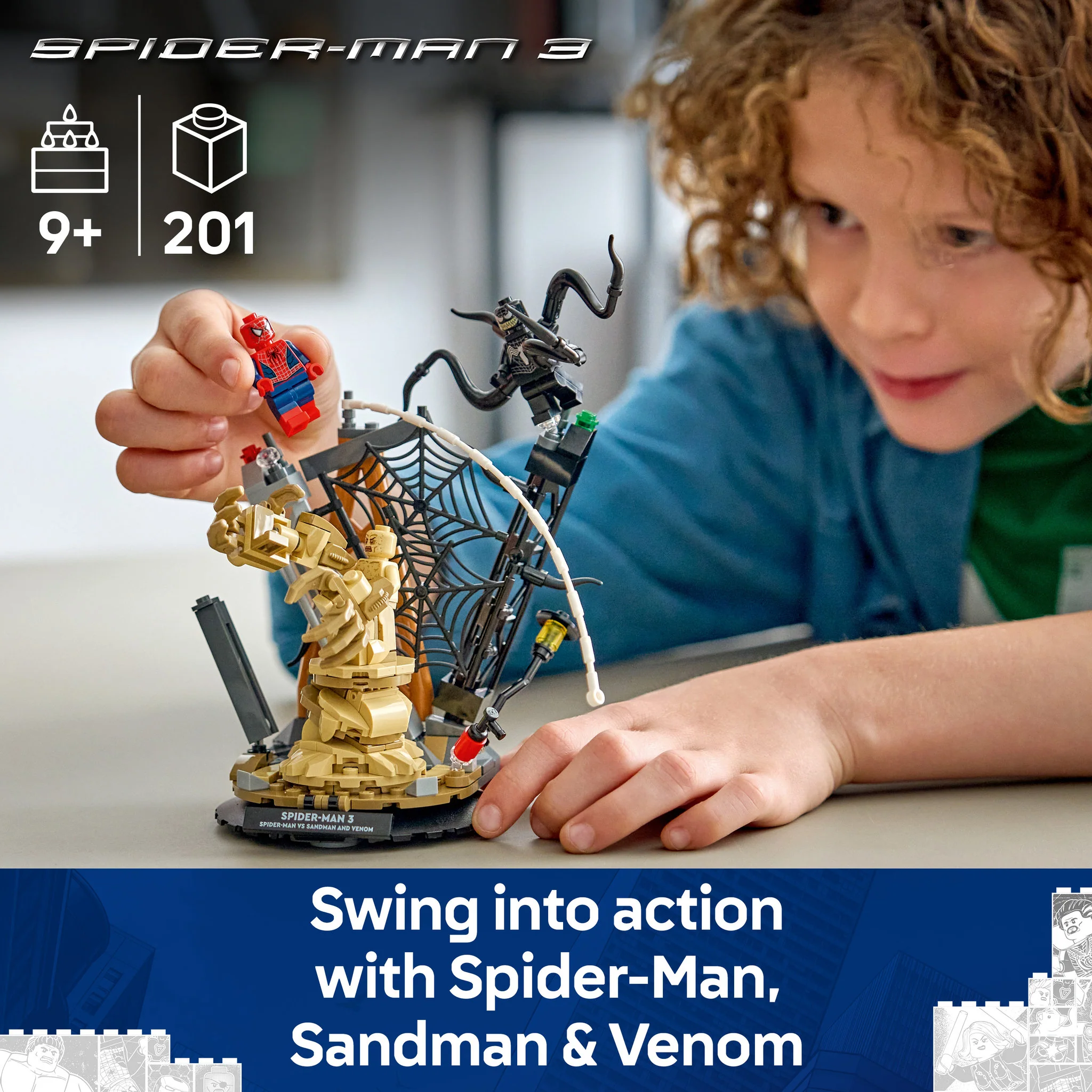 LEGO 76334 Super Heroes Marvel Epic Battle: Spider-Man vs. Sandman - Image 4