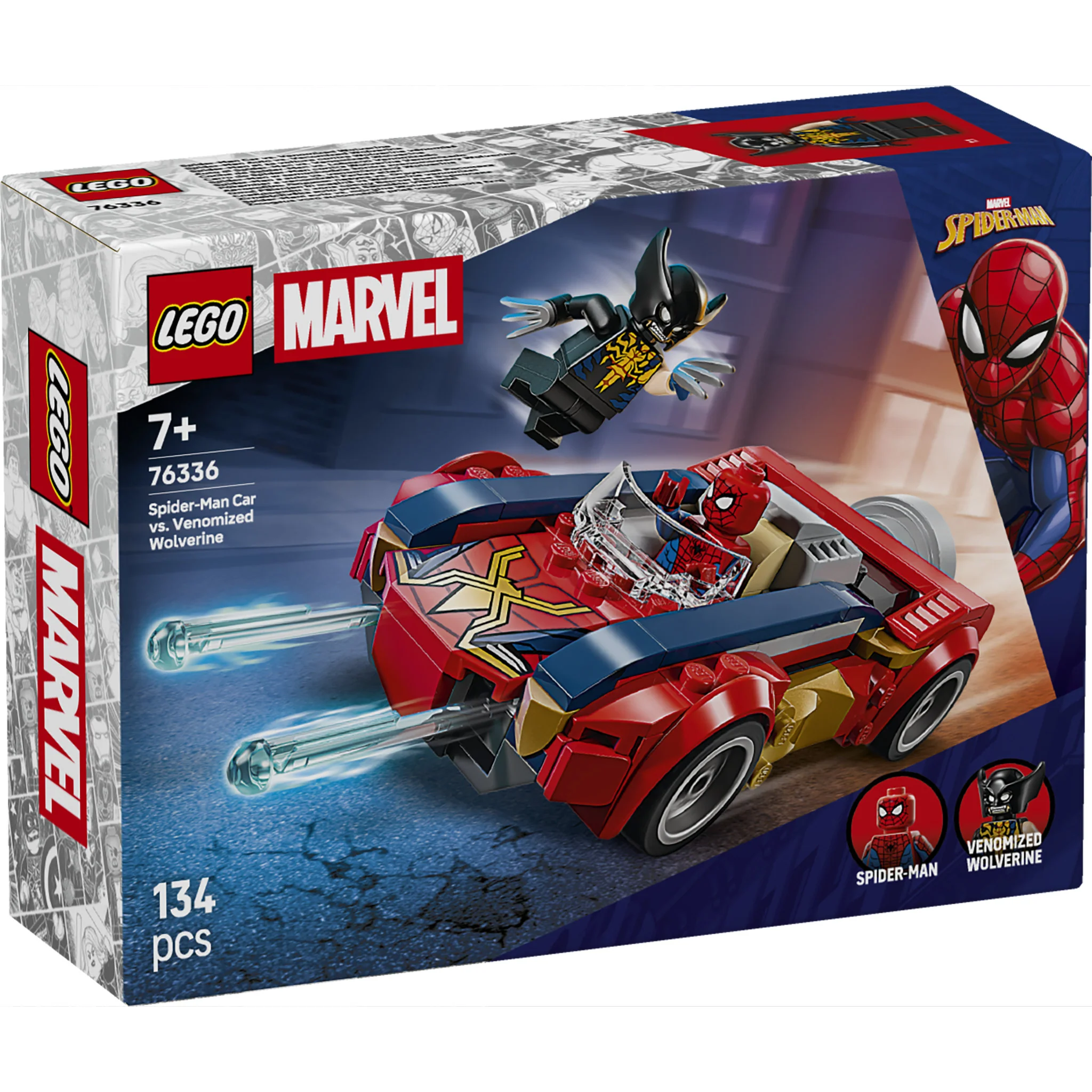 LEGO 76336 Marvel Super Heroes Spider-Man Car vs. Venomized Wolverine - Image 2
