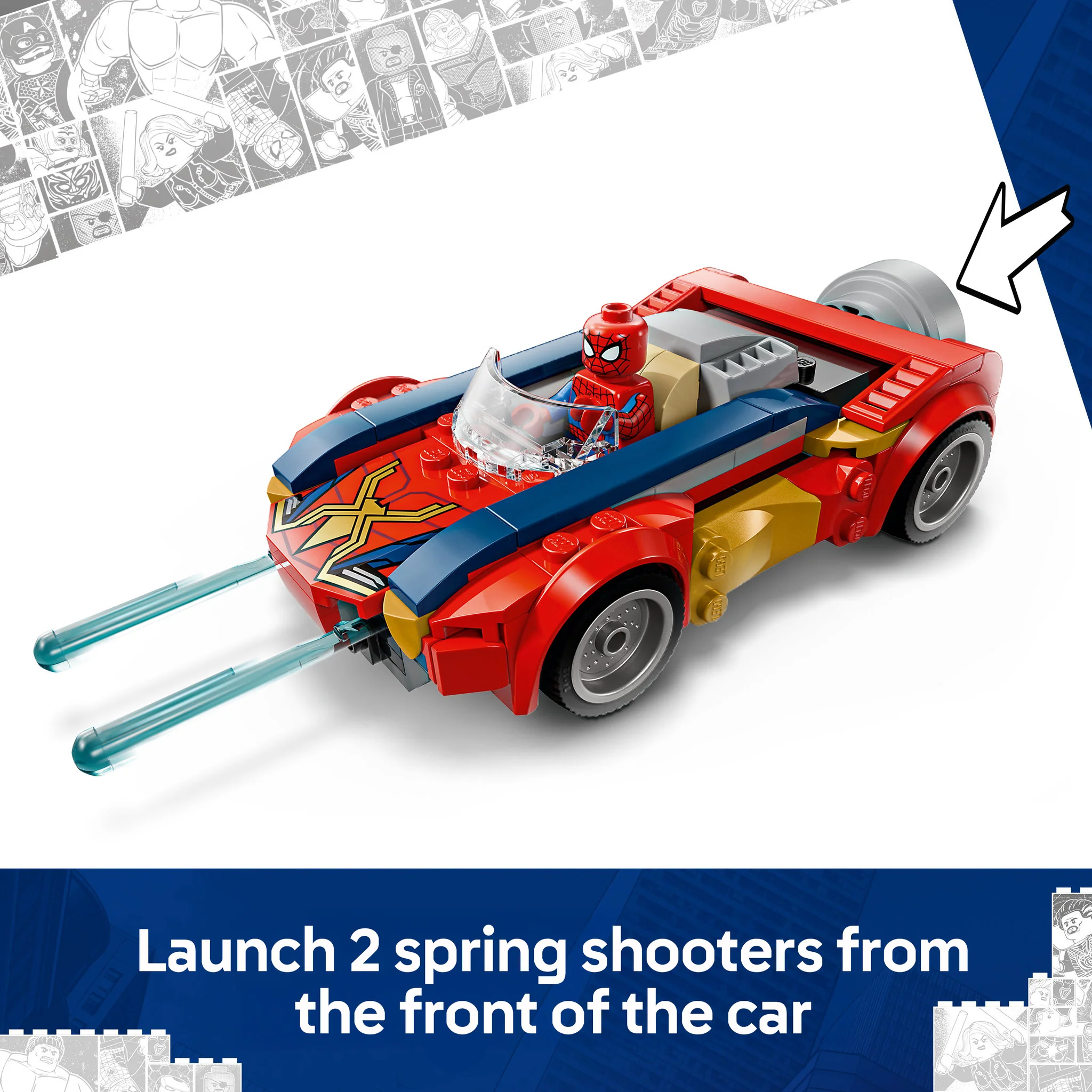 LEGO 76336 Marvel Super Heroes Spider-Man Car vs. Venomized Wolverine - Image 7