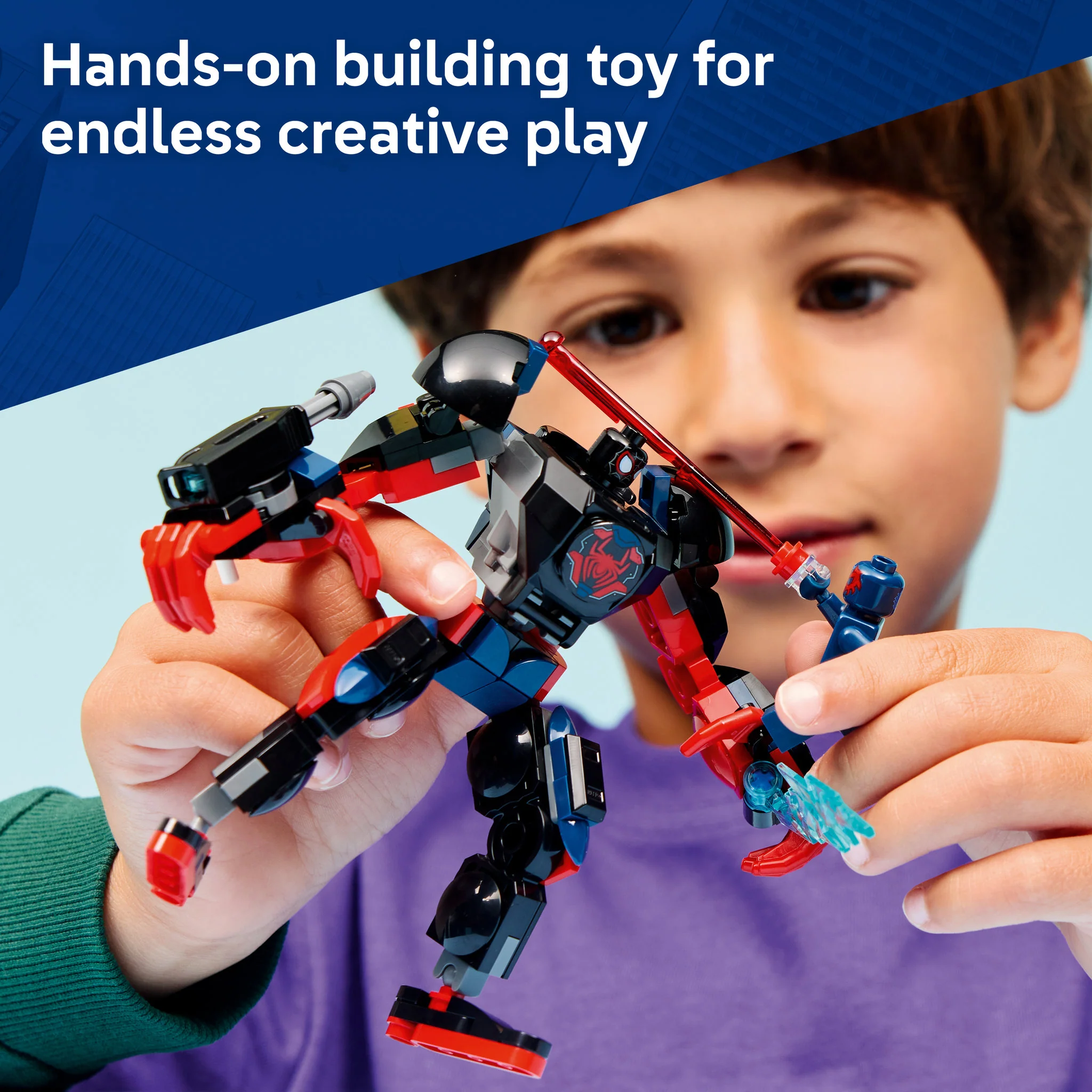 LEGO 76337 Marvel Super Heroes Miles Morales Mech vs. Spider-Man 2099 - Image 5