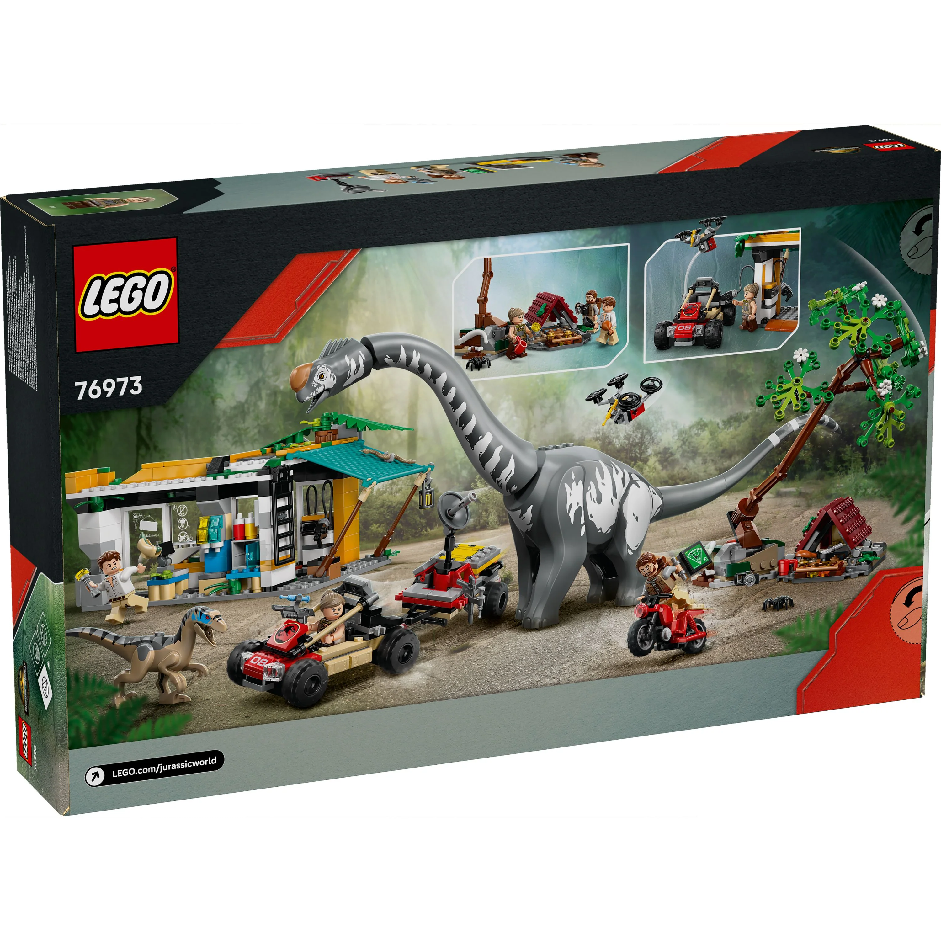 LEGO 76973 Jurassic World Raptor & Titanosaurus Tracking Mission - Image 10