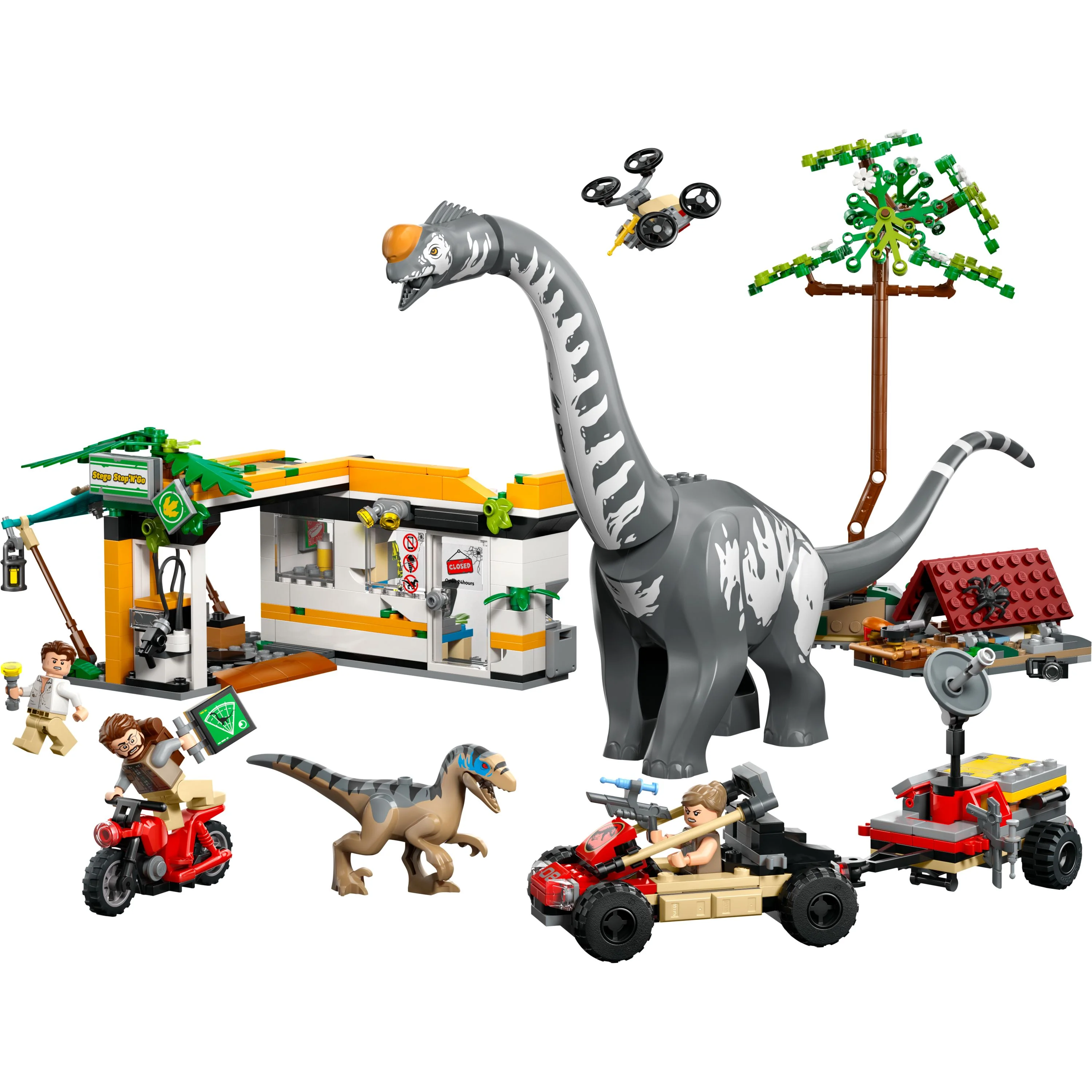 LEGO 76973 Jurassic World Raptor & Titanosaurus Tracking Mission - Image 3