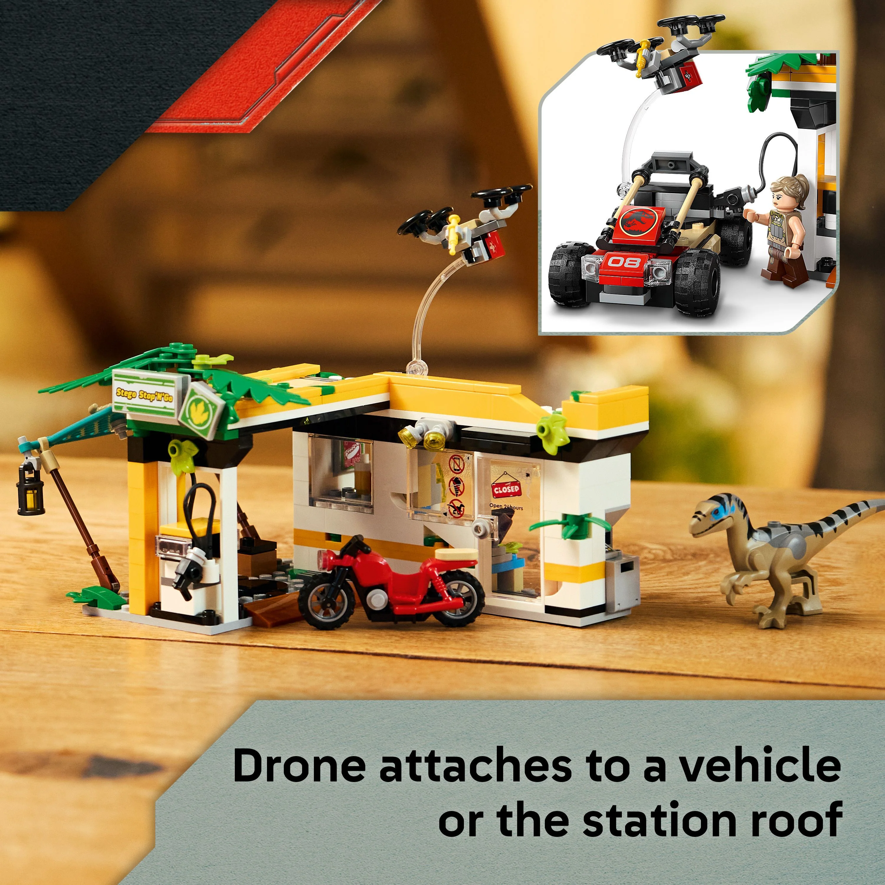 LEGO 76973 Jurassic World Raptor & Titanosaurus Tracking Mission - Image 7