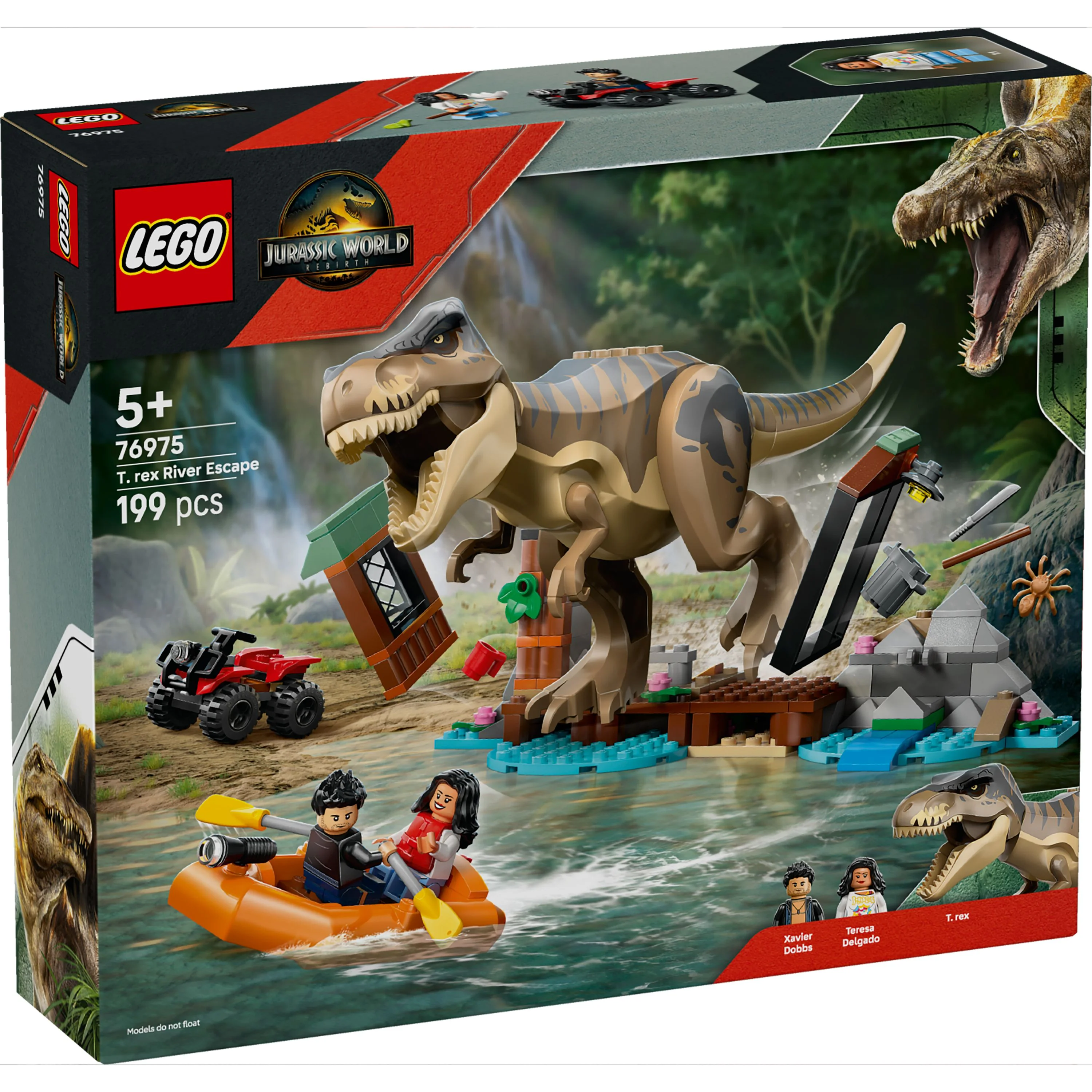 LEGO 76975 Jurassic World T. Rex River Escape - Image 2