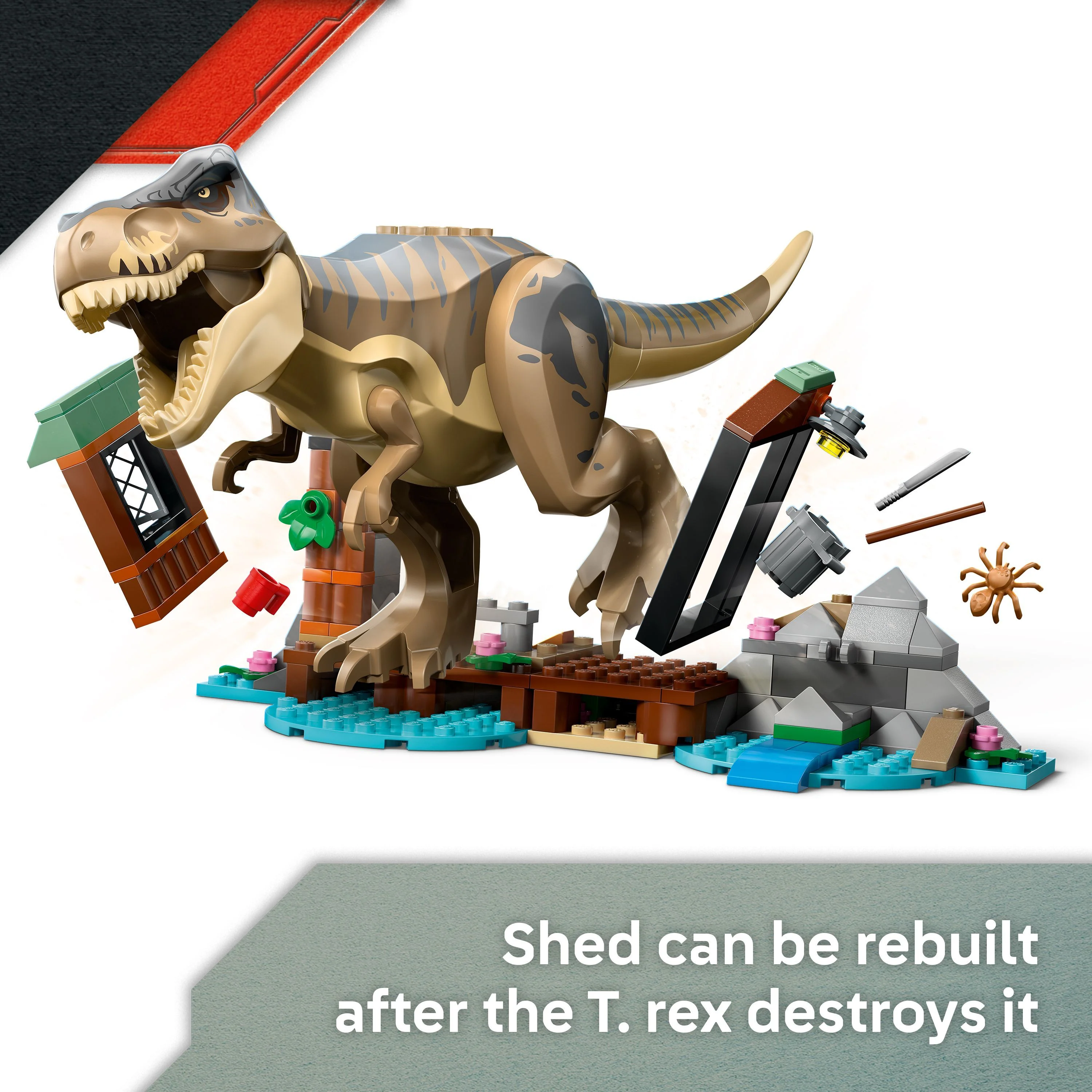 LEGO 76975 Jurassic World T. Rex River Escape - Image 7