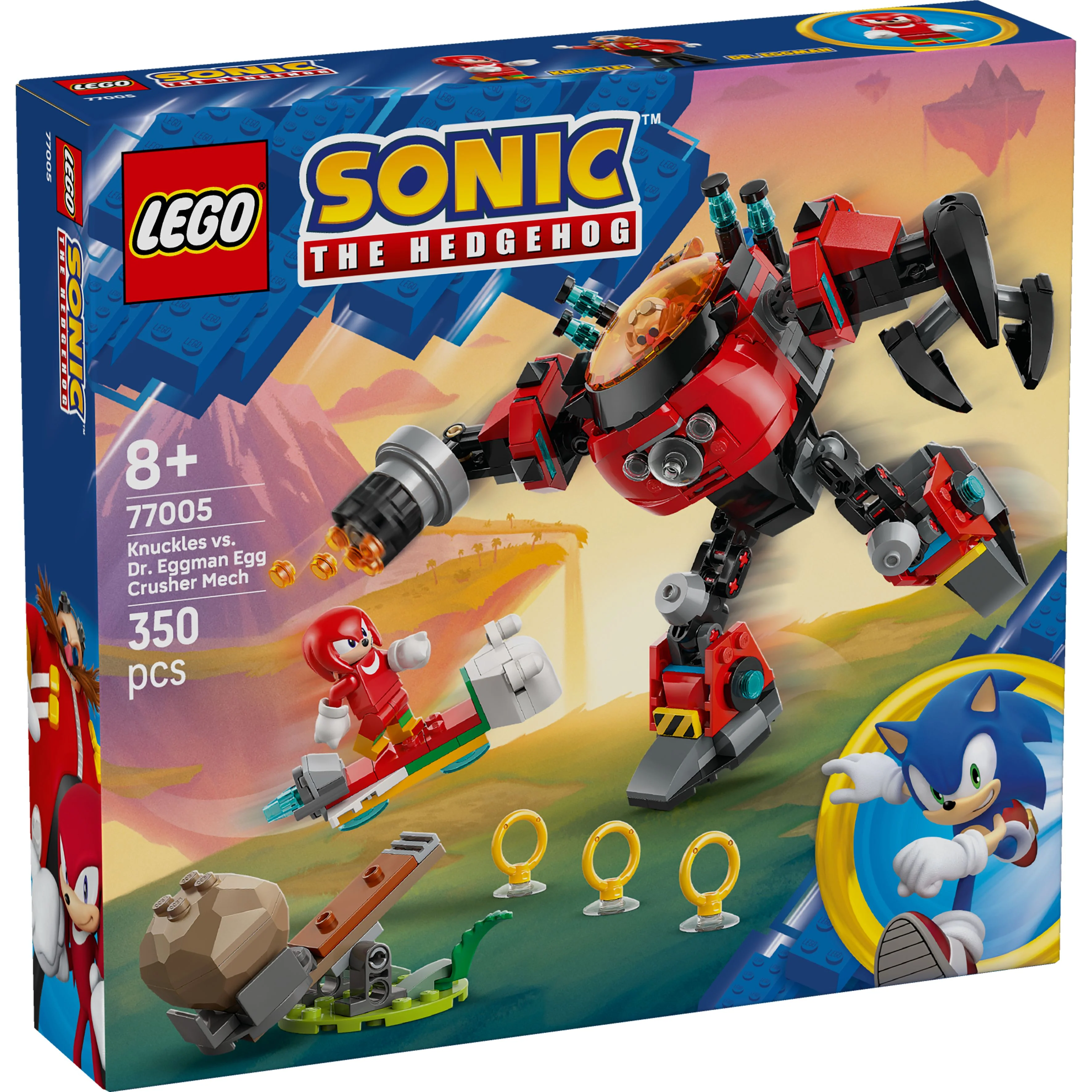 LEGO 77005 Sonic The Hedgehog Knuckles vs. Dr. Eggman Egg Crusher Mech - Image 2