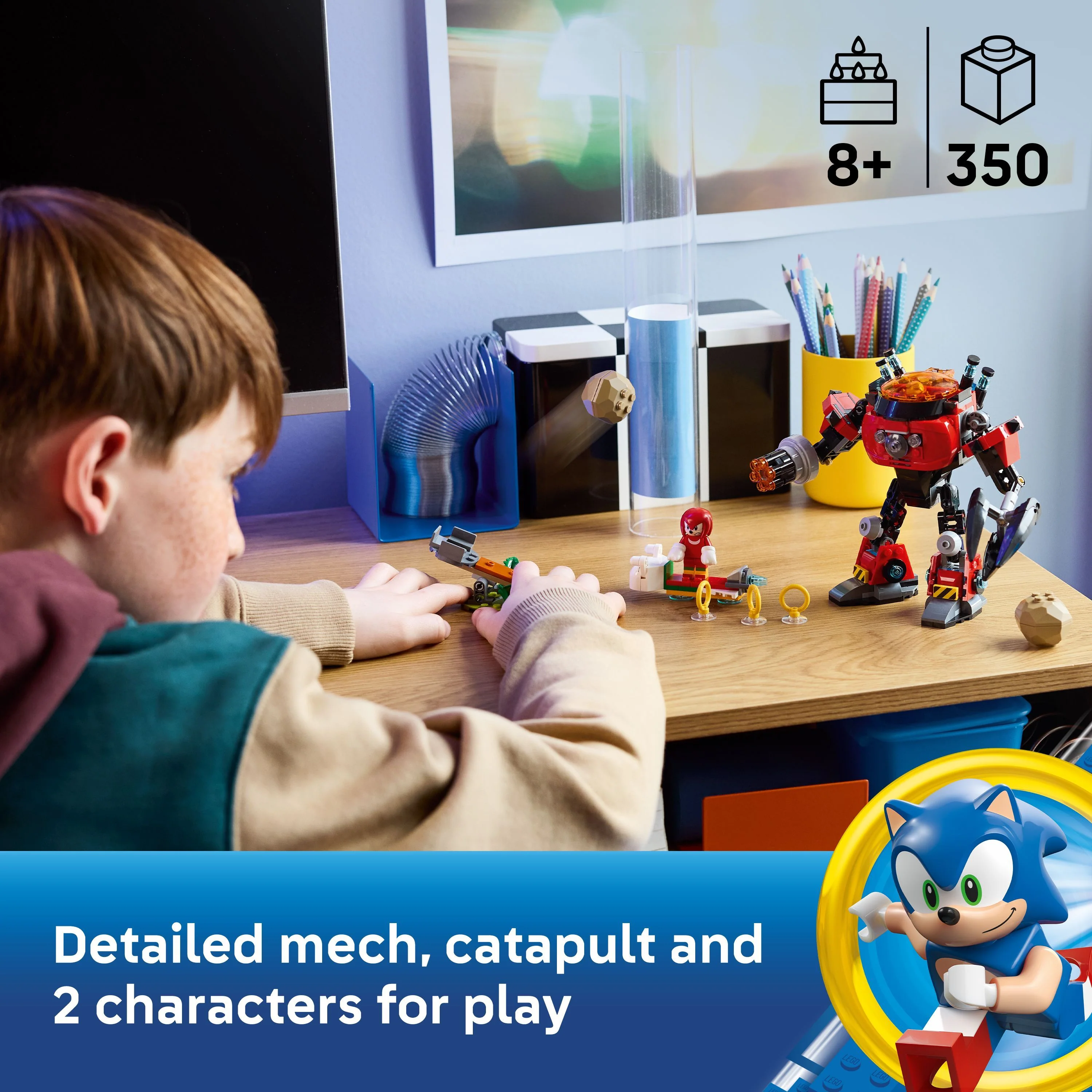 LEGO 77005 Sonic The Hedgehog Knuckles vs. Dr. Eggman Egg Crusher Mech - Image 4