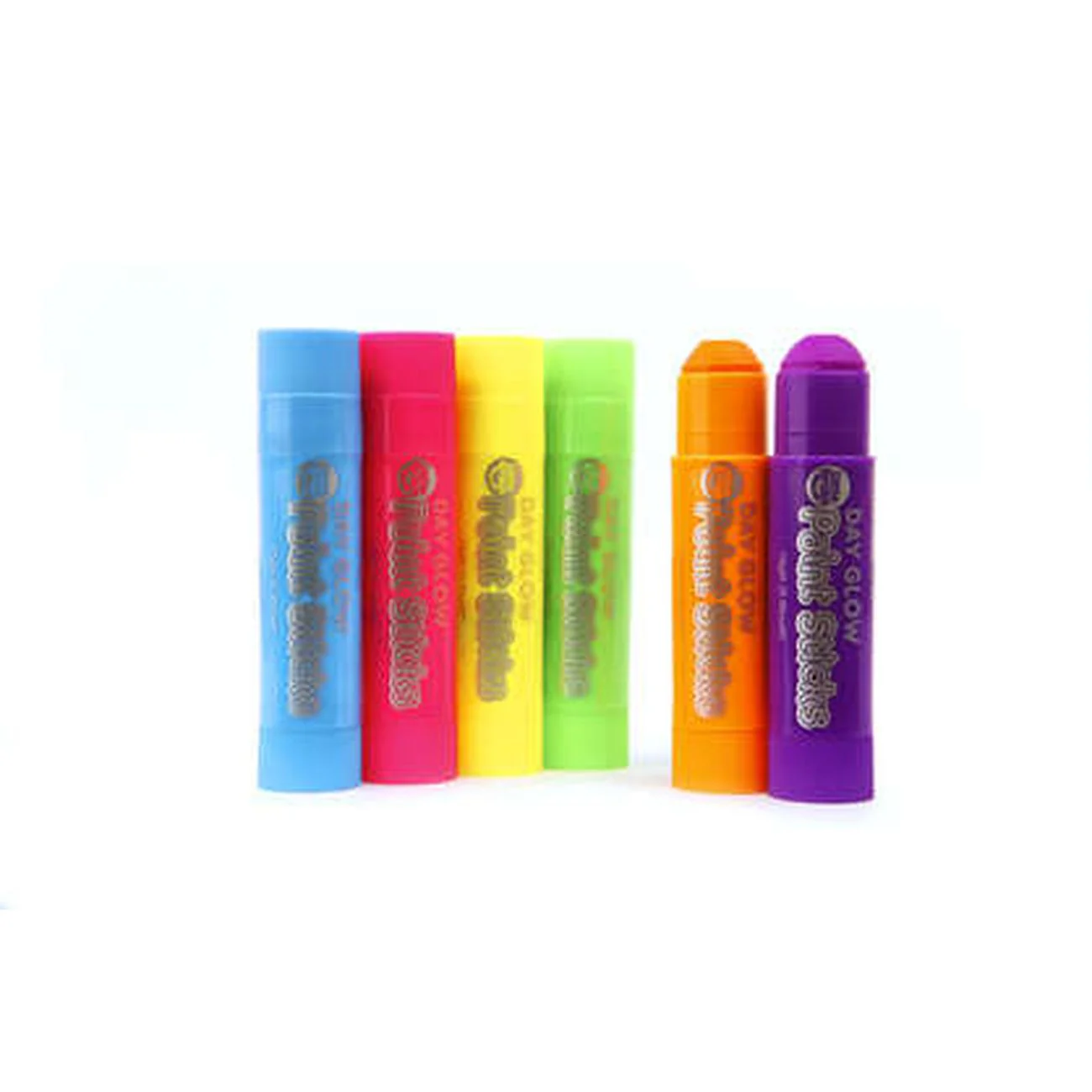Little Brian Paint Sticks Day Glow Colours 6 Pack - Image 2