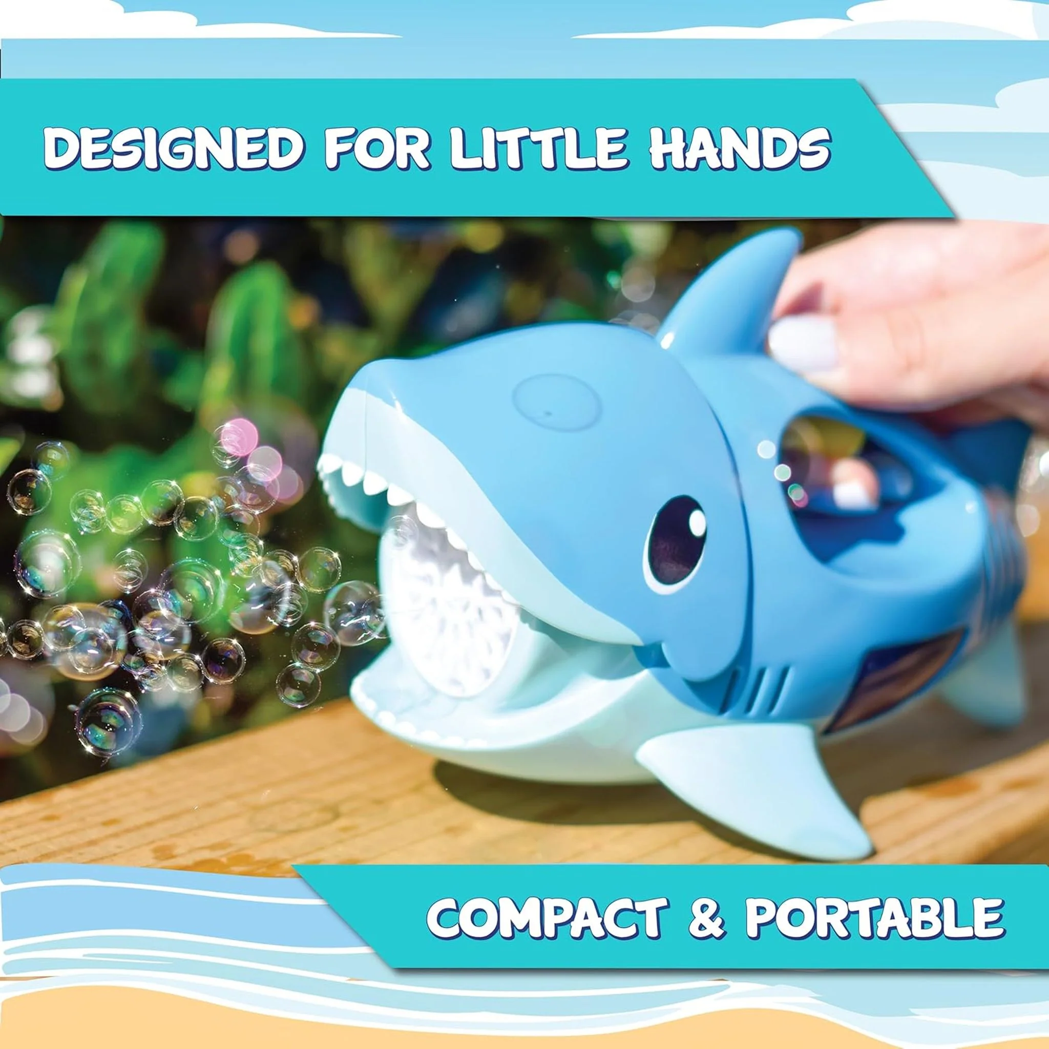 Maxx Bubbles Handheld Shark Bubbler - Image 5