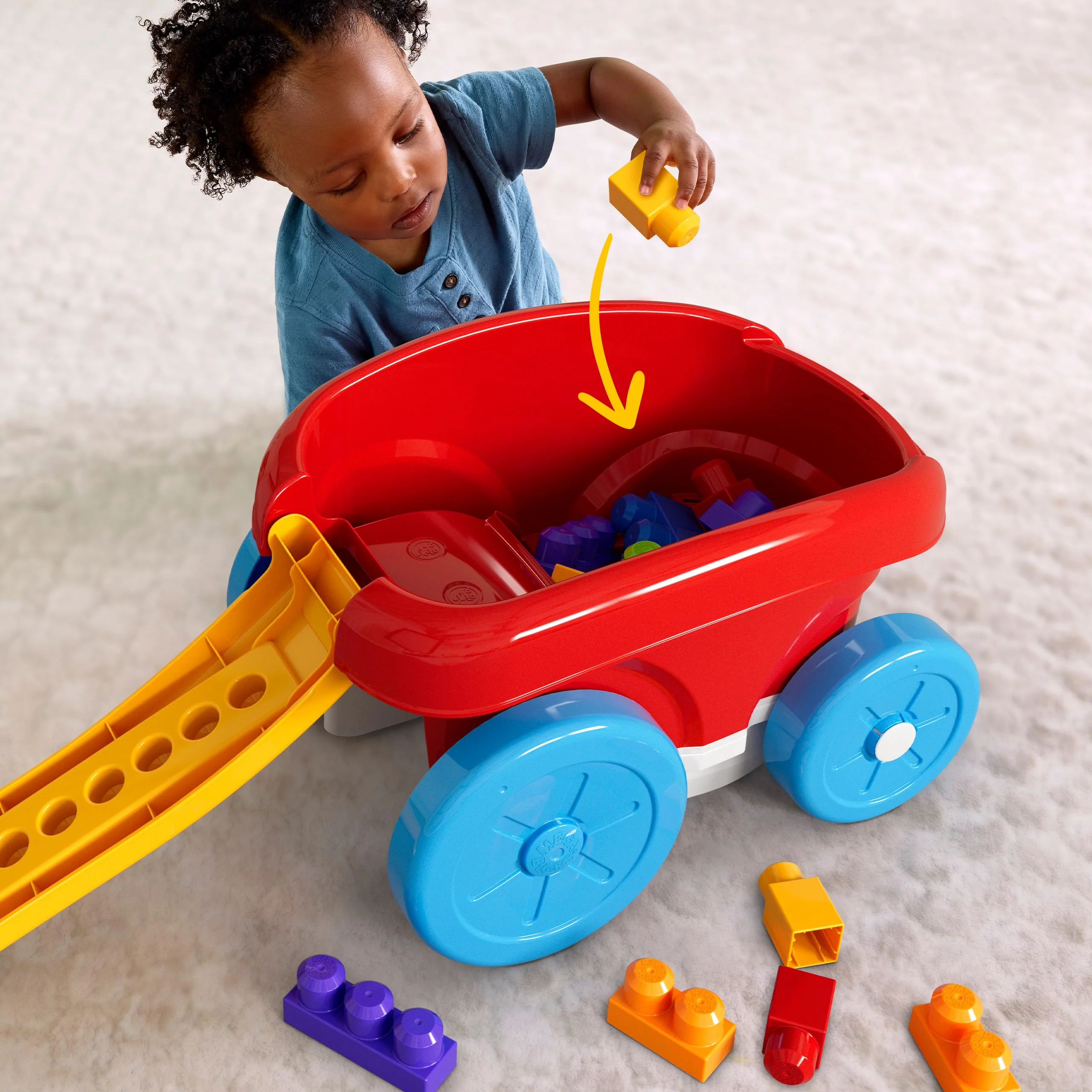 MEGA Bloks First Builders Block Scooping Wagon - Image 4
