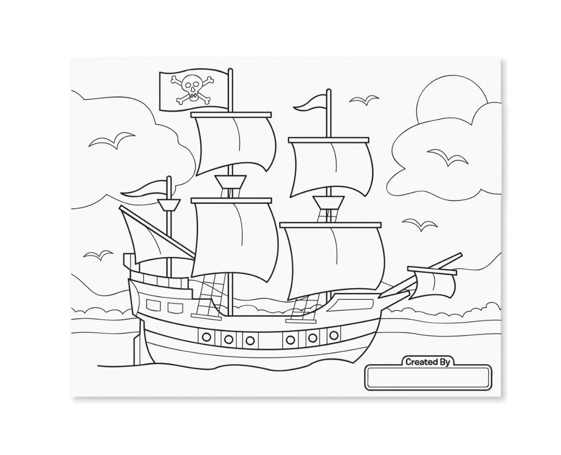 Melissa & Doug Jumbo Colouring Pad Blue - Image 3