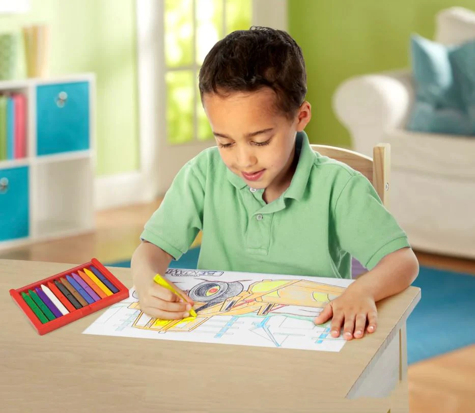 Melissa & Doug Jumbo Colouring Pad Blue - Image 5