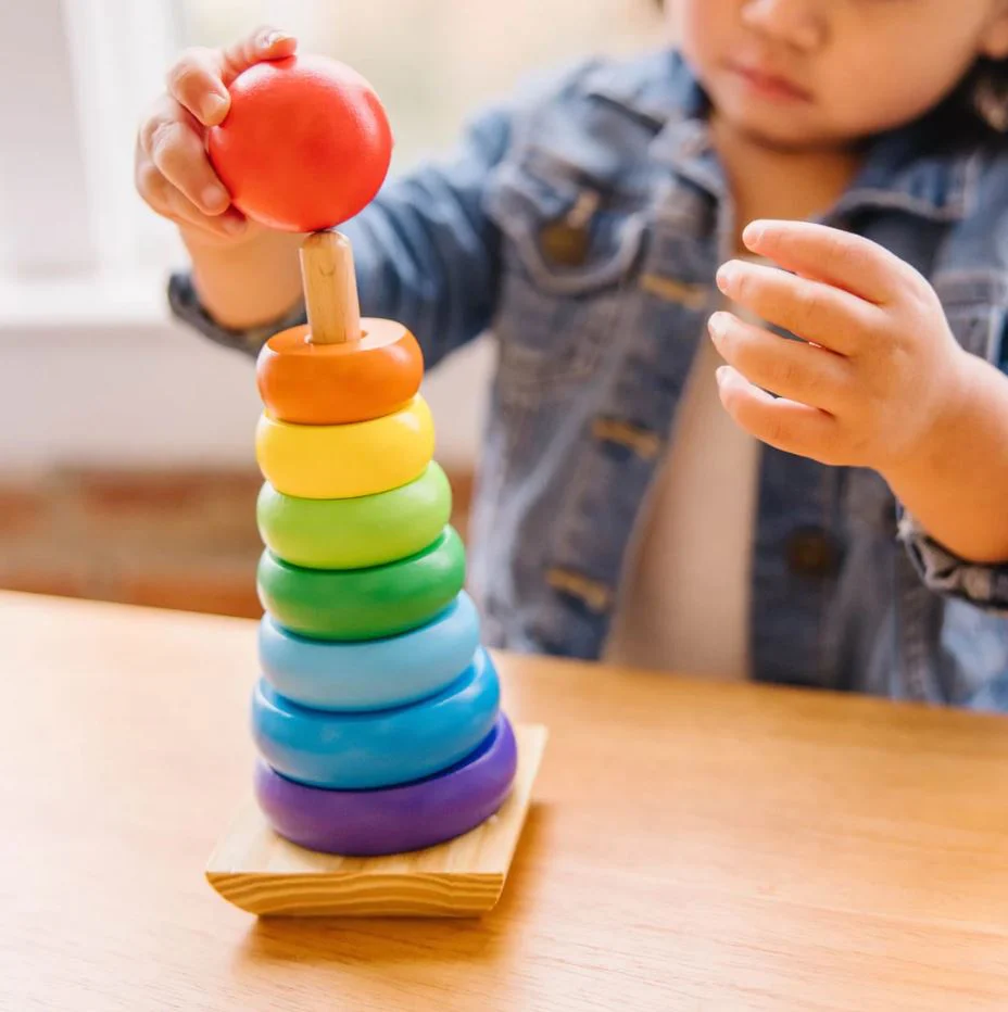 Melissa & Doug Classic Toy Rainbow Stacker - Image 3