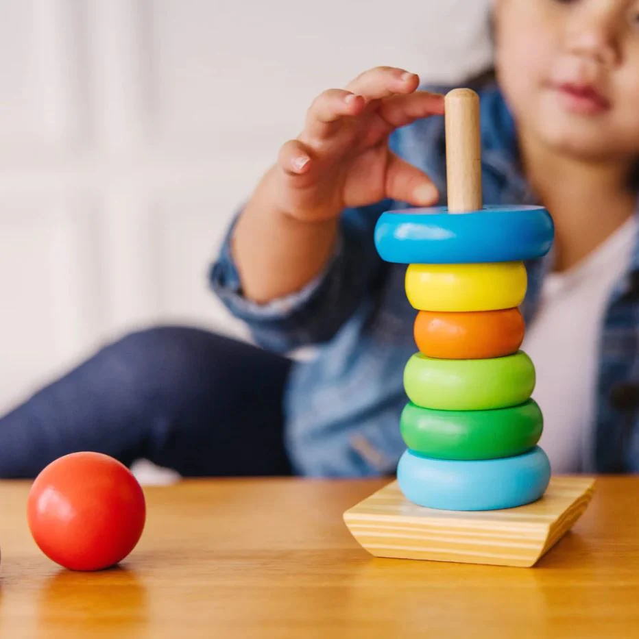 Melissa & Doug Classic Toy Rainbow Stacker - Image 4
