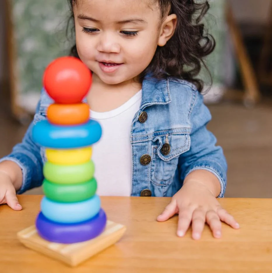 Melissa & Doug Classic Toy Rainbow Stacker - Image 5
