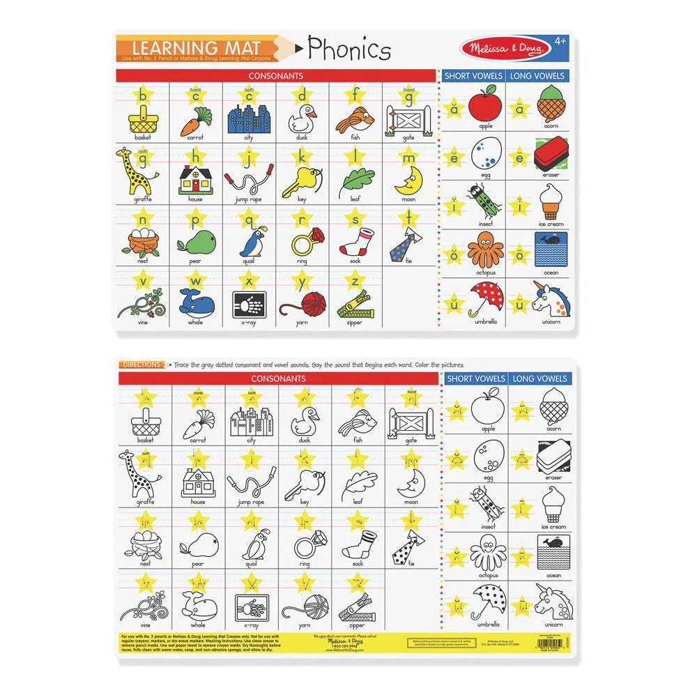 Melissa & Doug Learning Mat Phonics