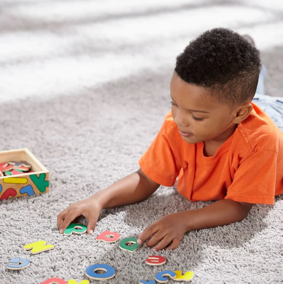 Melissa & Doug Magnetic Wooden Alphabet - Image 4