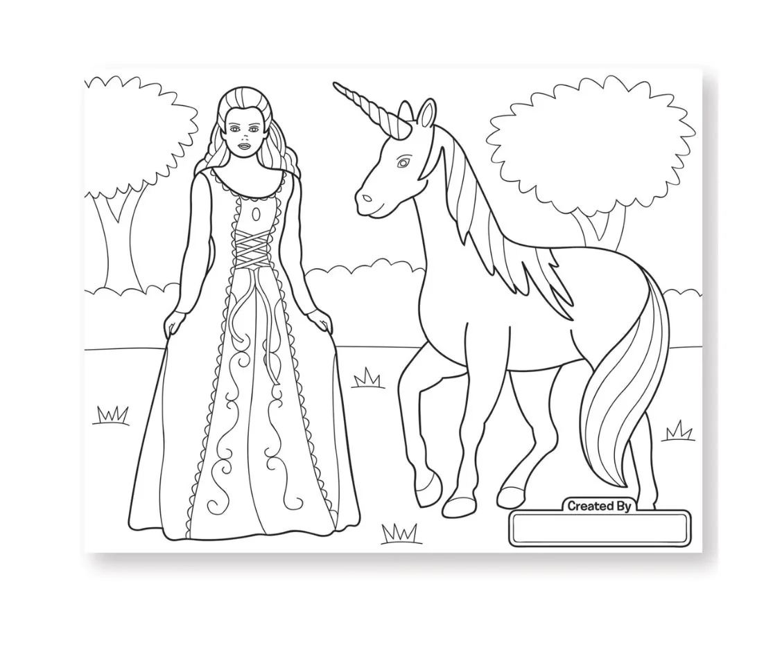 Melissa & Doug Jumbo Colouring Pad - Princess & Fairy - Image 3