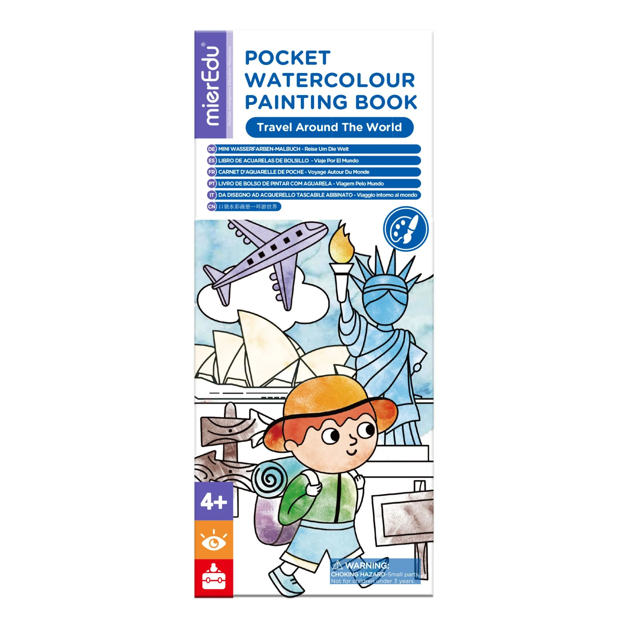 mierEdu Pocket Watercolour Painting Book - Around The World
