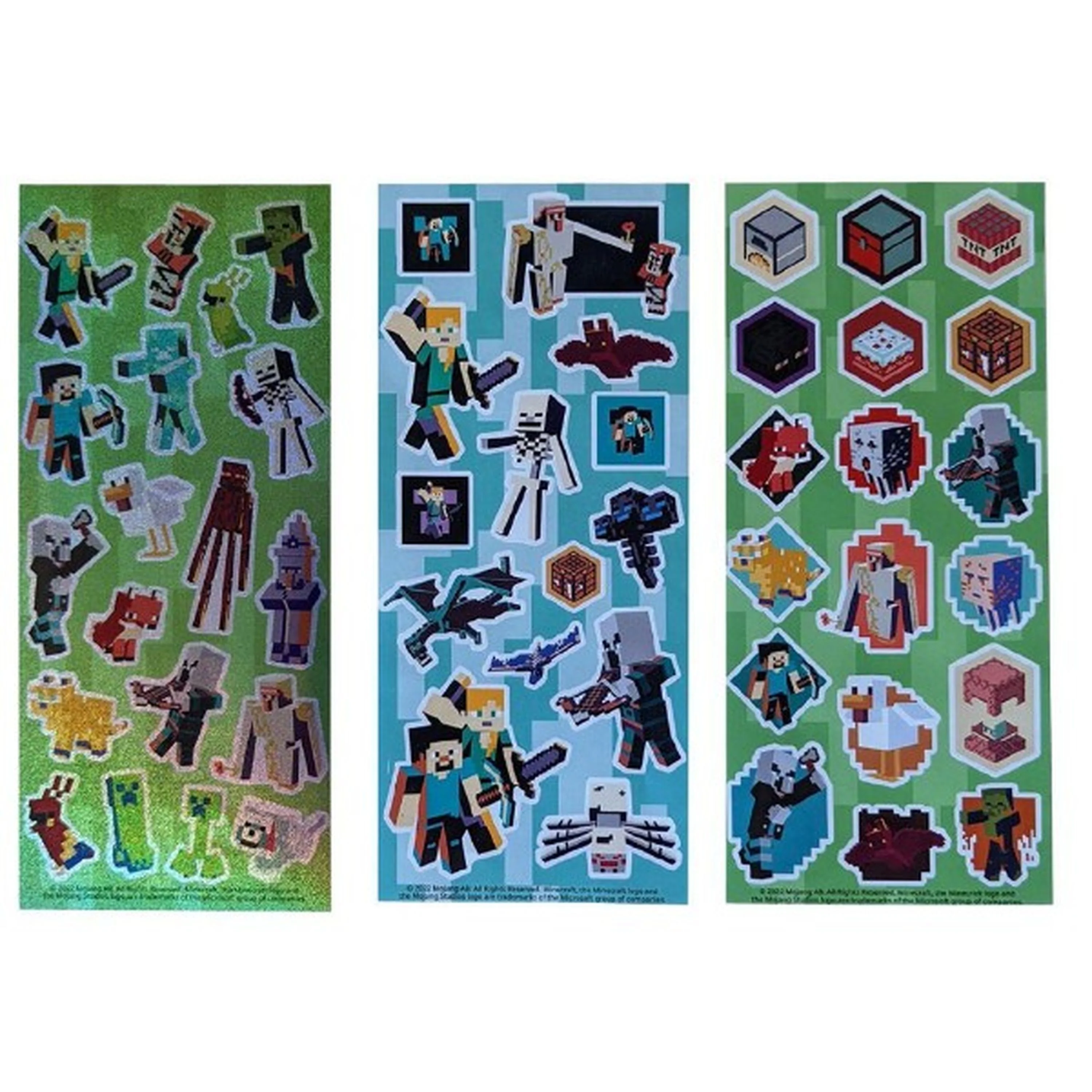 Minecraft Holographic Stickers 3 Pack - Image 2