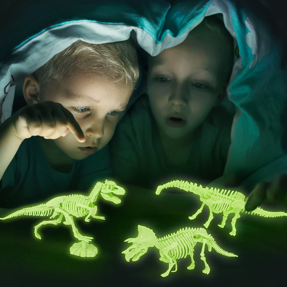 Mini Dig Glow-In-The-Dark Dino Skeleton Assorted Styles - Image 2