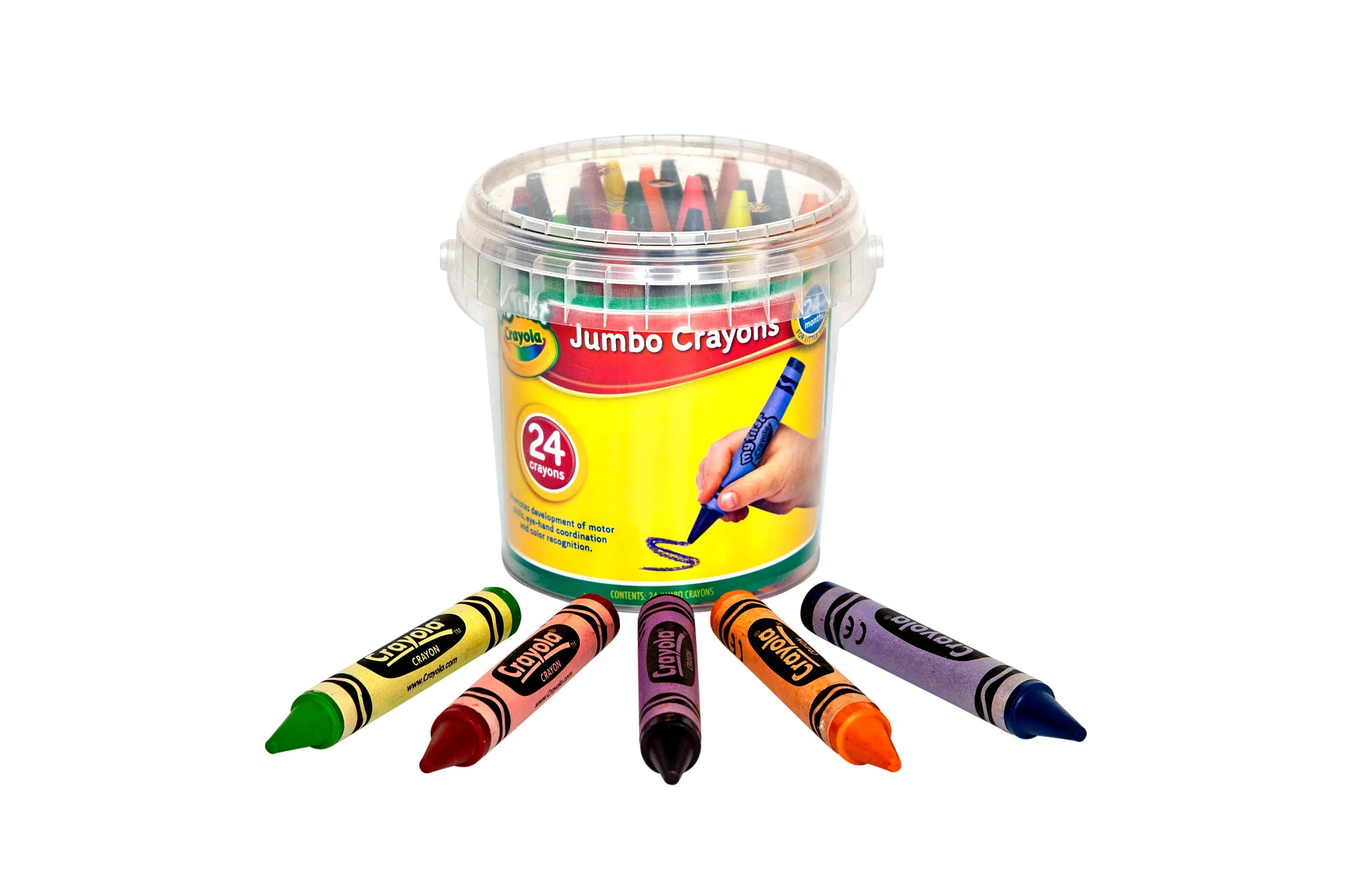 Crayola 24 Pack Jumbo Crayon In Container - Image 2
