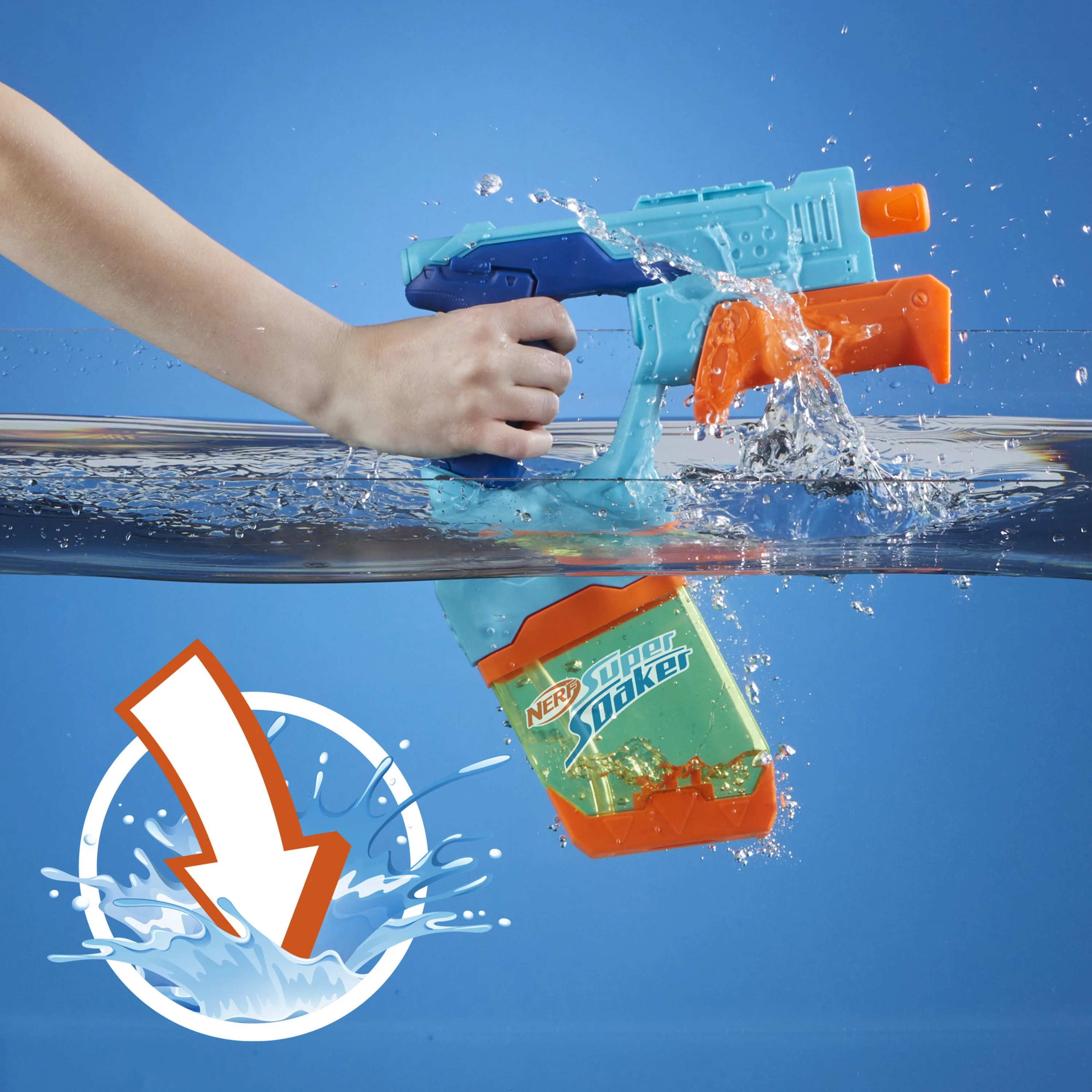 NERF Super Soaker Dunk-Fill 2 Pack Water Blaster - Image 3