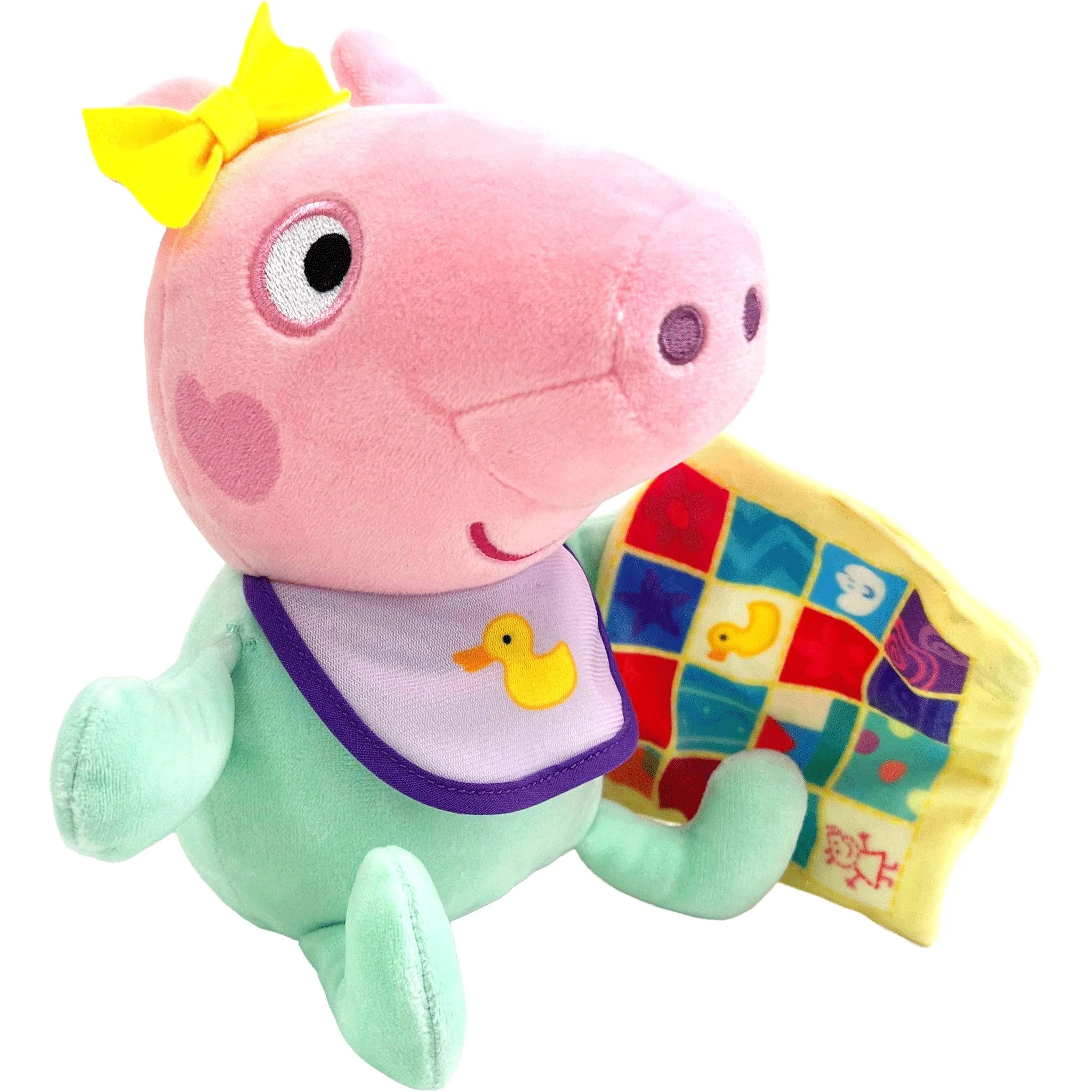 Peppa Pig Evie 20cm Plush Toy With Blanket - Image 2