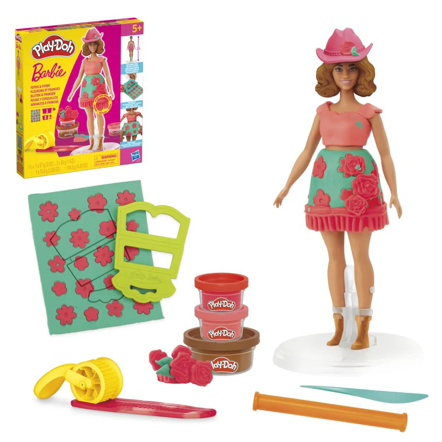 Play-Doh Barbie Florals & Fringe Set - Image 2