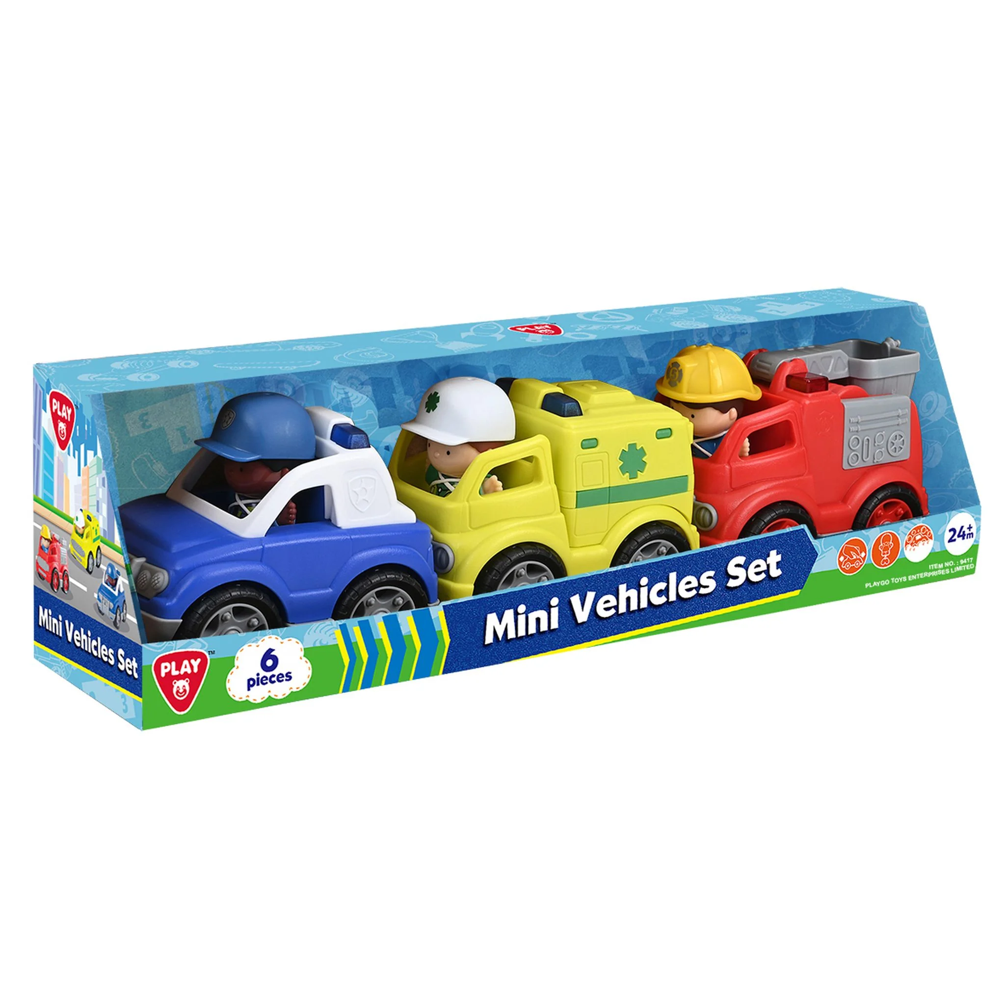 Playgo Toys Emergency Vehicle 3 Pack