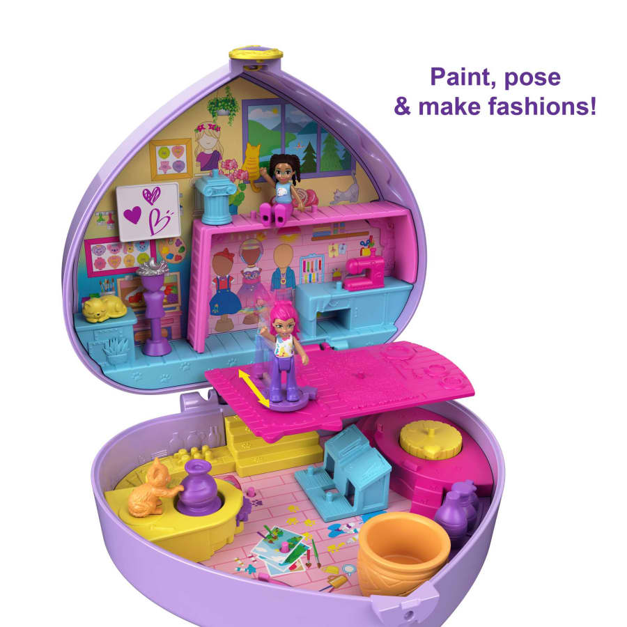 Polly Pocket Starring Shani Art Studio Compact - Image 5