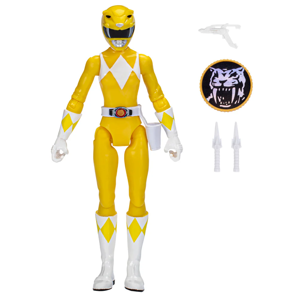 Power Rangers Mighty Morphin Yellow Ranger 6 Inch Figure - Image 3