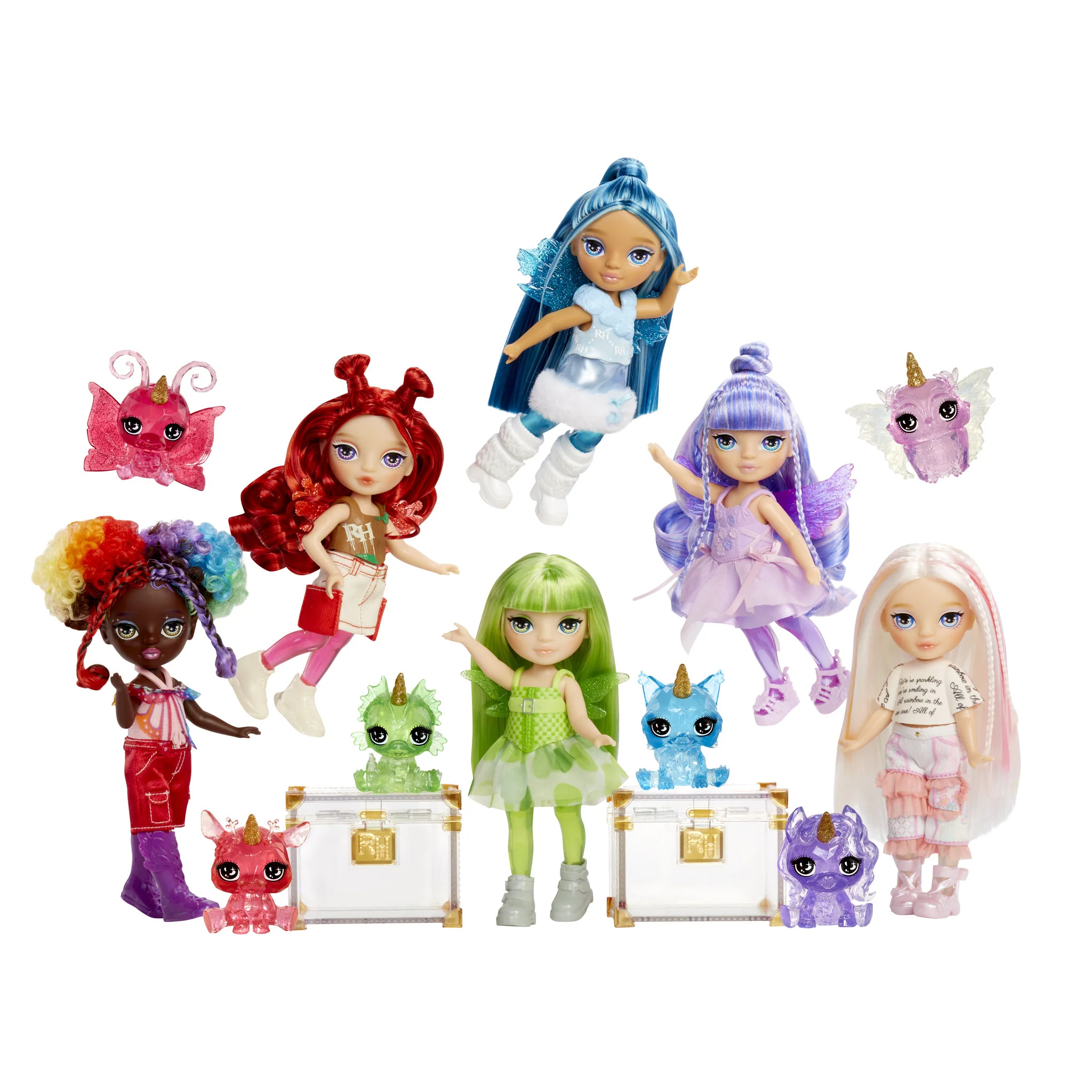 Rainbow High Littles Rainbow Fantasy Fairies Doll & Pet - Amethyst - Image 4