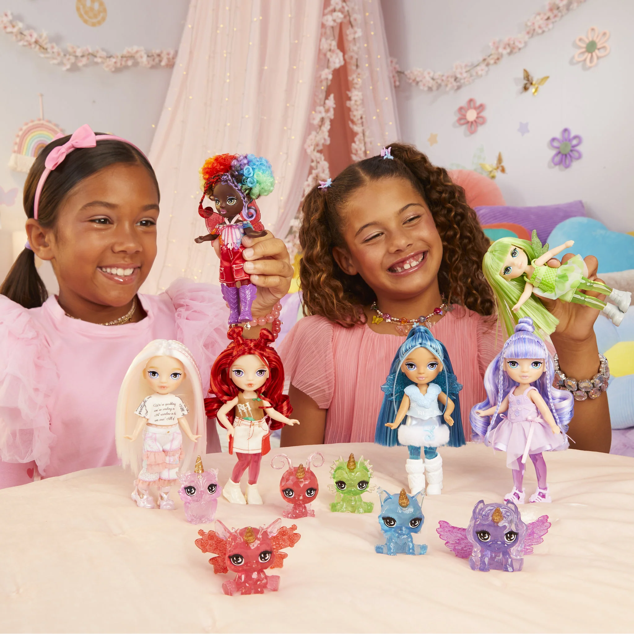 Rainbow High Littles Rainbow Fantasy Fairies Doll & Pet - Sapphire - Image 4