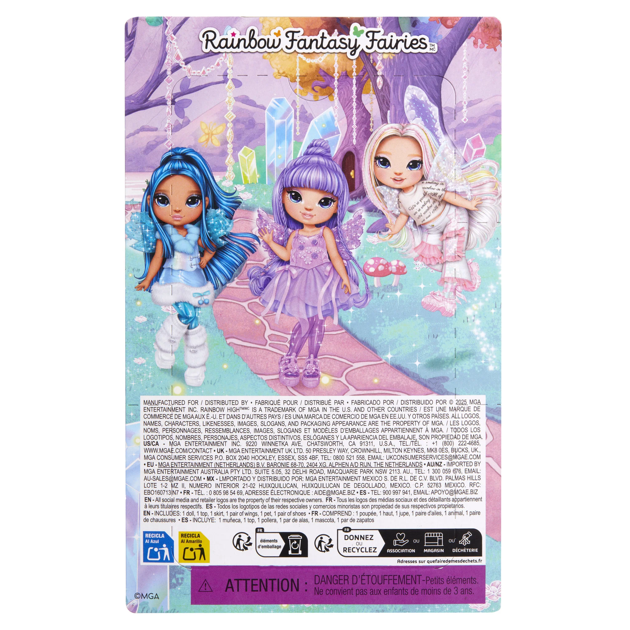 Rainbow High Littles Rainbow Fantasy Fairies Doll & Pet - Sapphire - Image 5