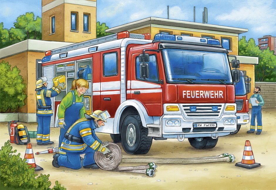 Ravensburger Police And Firefighters 2x12 Piece - Image 3