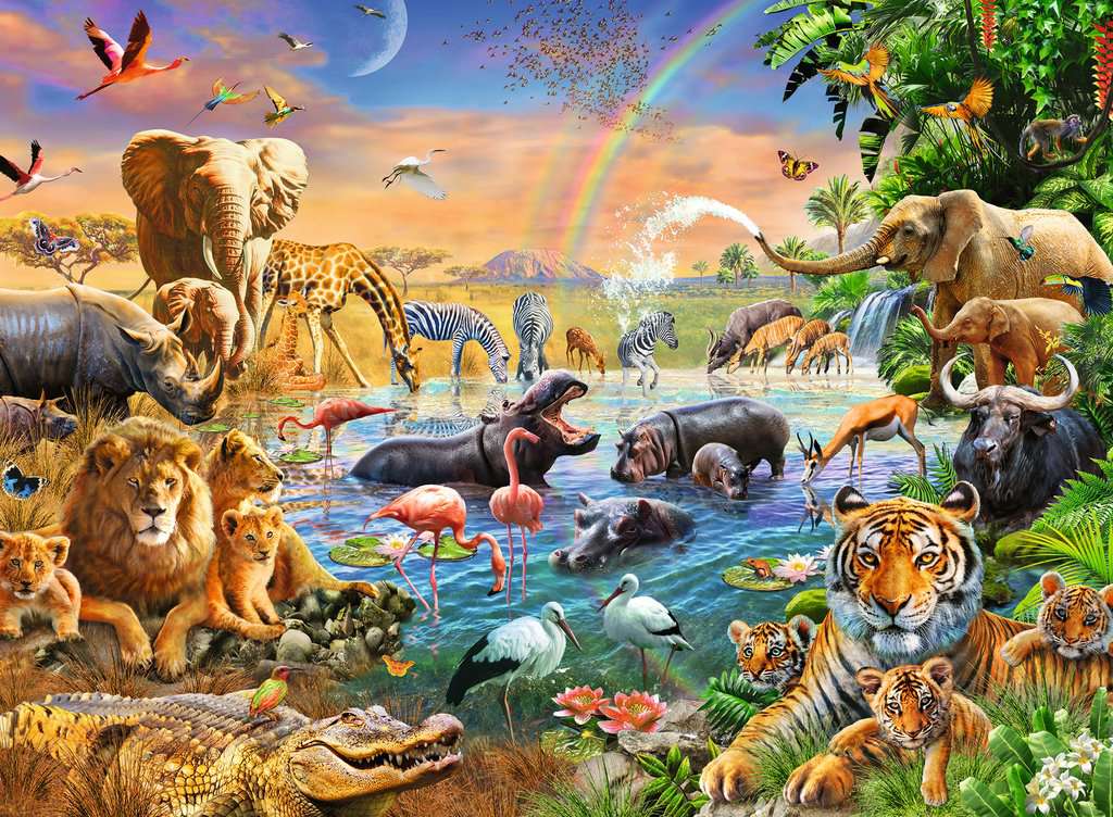 Ravensburger Savannah Jungle Waterhole 100 Piece - Image 2