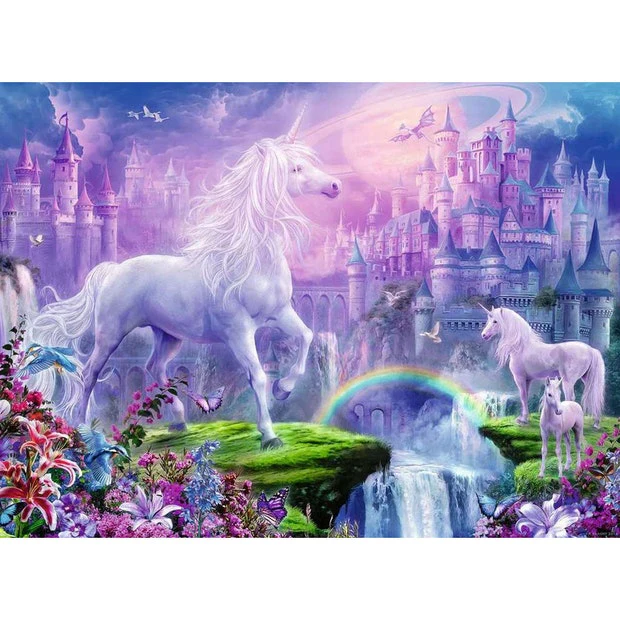Ravensburger Unicorn Kingdom Glitter 100 XXL Piece - Image 2